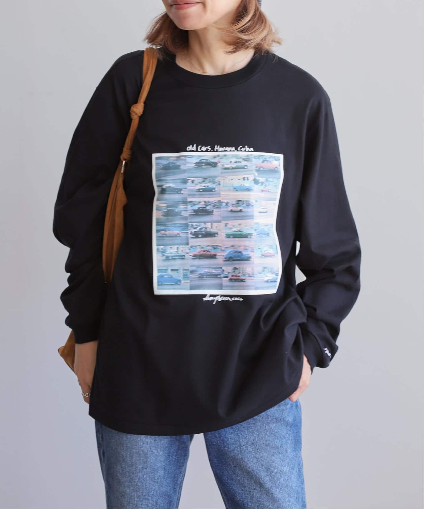 美品 Plage JANE SMITH CREW NECK FRO ベスト JANE SMITH IVORY SERRA OLD CARS（Tシャツ／カットソー）｜BOICE FROM