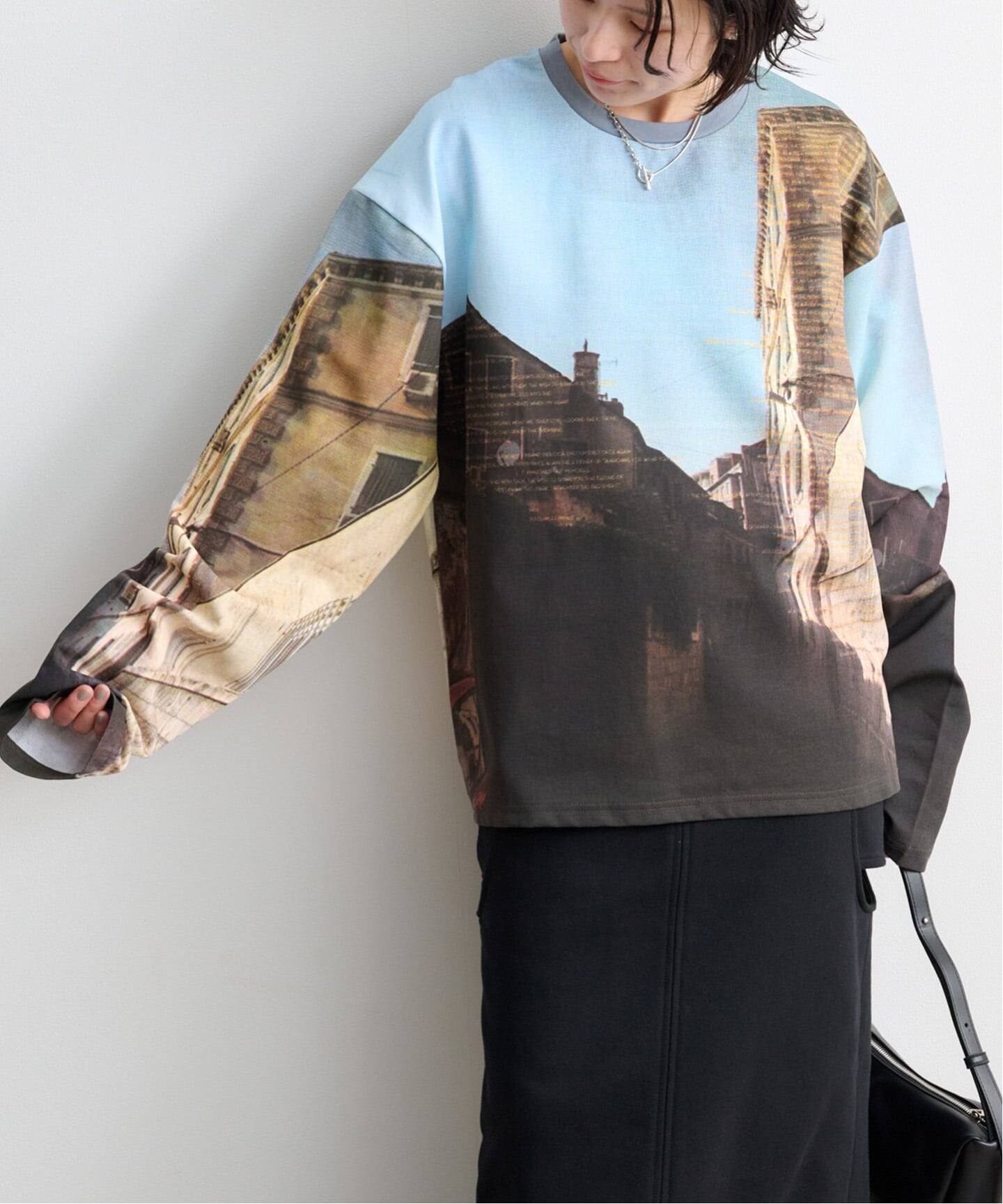 KnuthMarf scenery print long sleeve tee（Tシャツ／カットソー