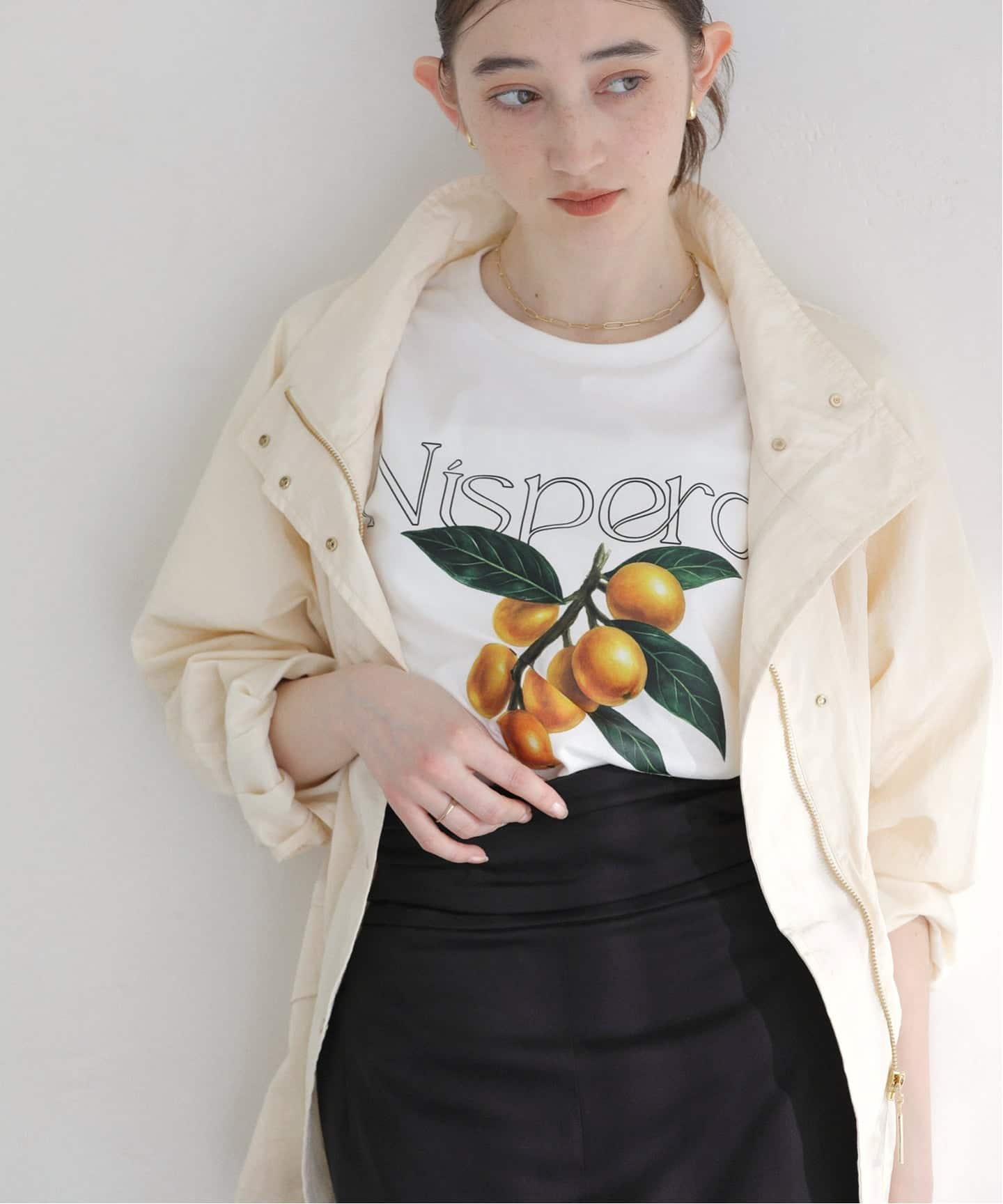 洗える】fruit print Tシャツ（Tシャツ／カットソー）｜La Totalite