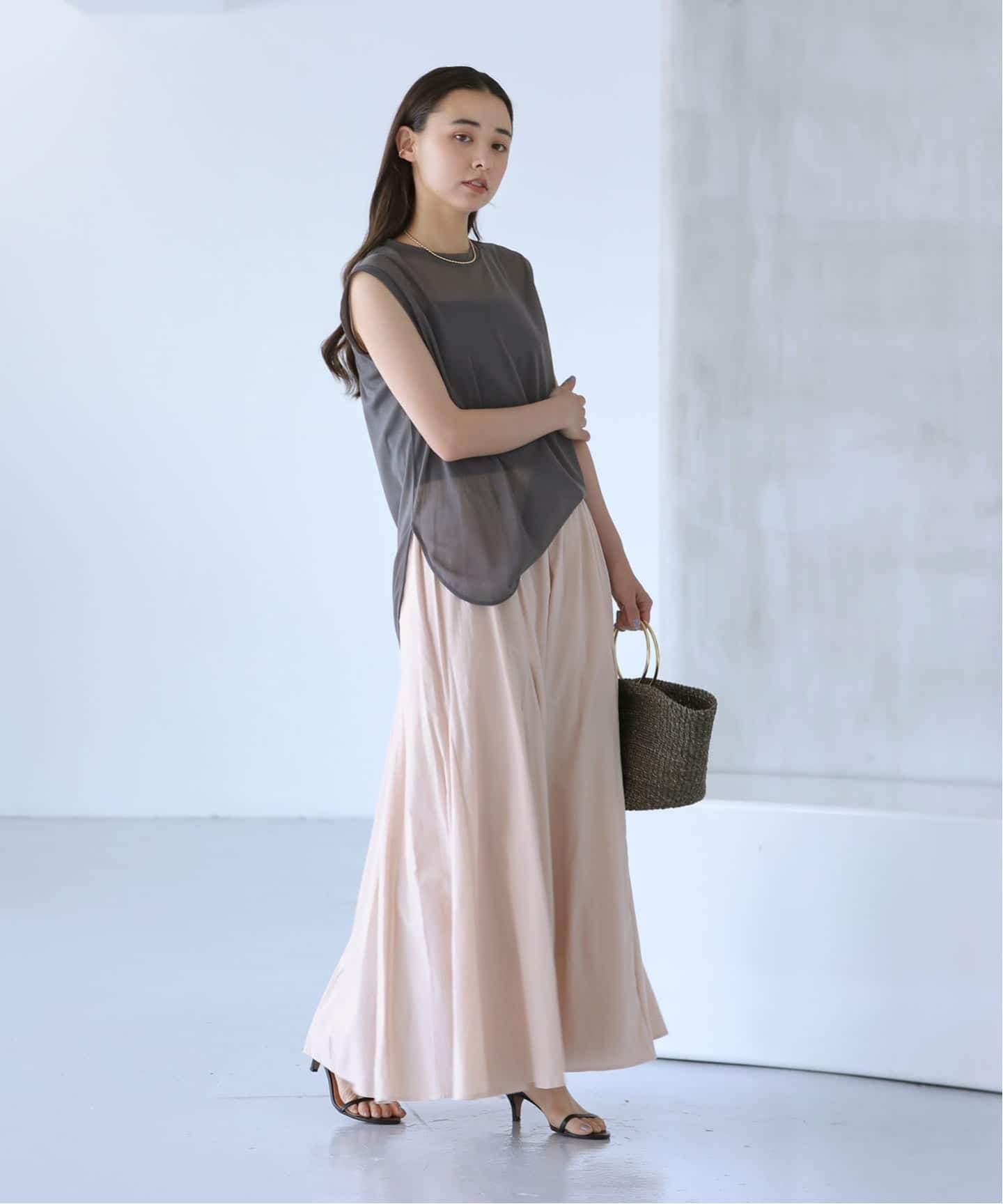 新品タグ付き　エリコカトリシアーガータータンクトップ sheer gater tank top | ERiKOKATORi