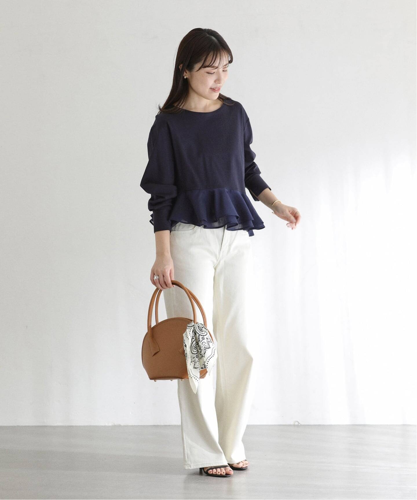 LaTotalite ペプラムカットソー 洗える】アシメペプラムカットソー（Tシャツ／カットソー）｜La