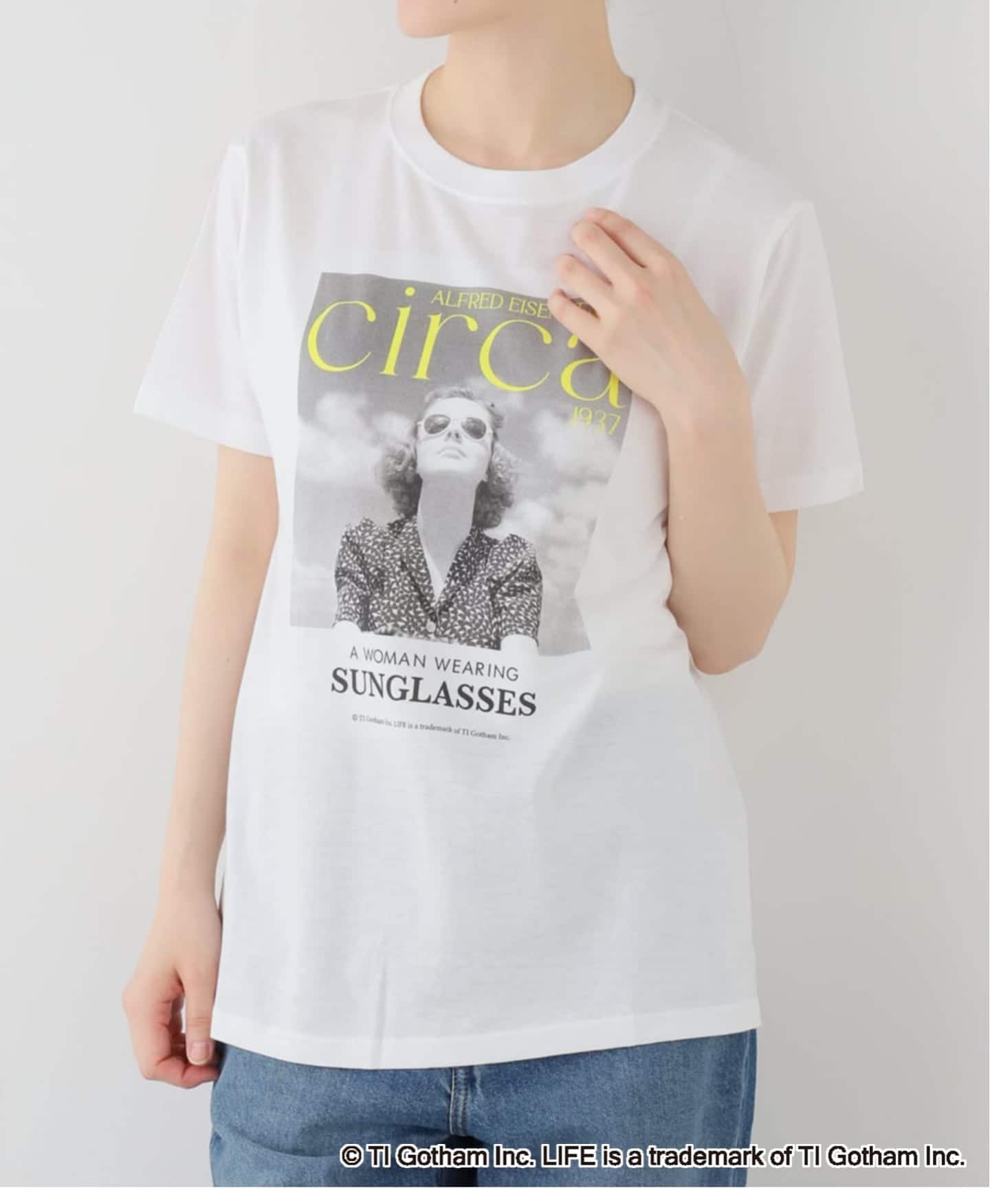 L'Appartement GOOD ROCK SPEED T-SH ホワイト GOOD ROCK SPEED/グッドロックスピード】 NYC LONG TEE（Tシャツ