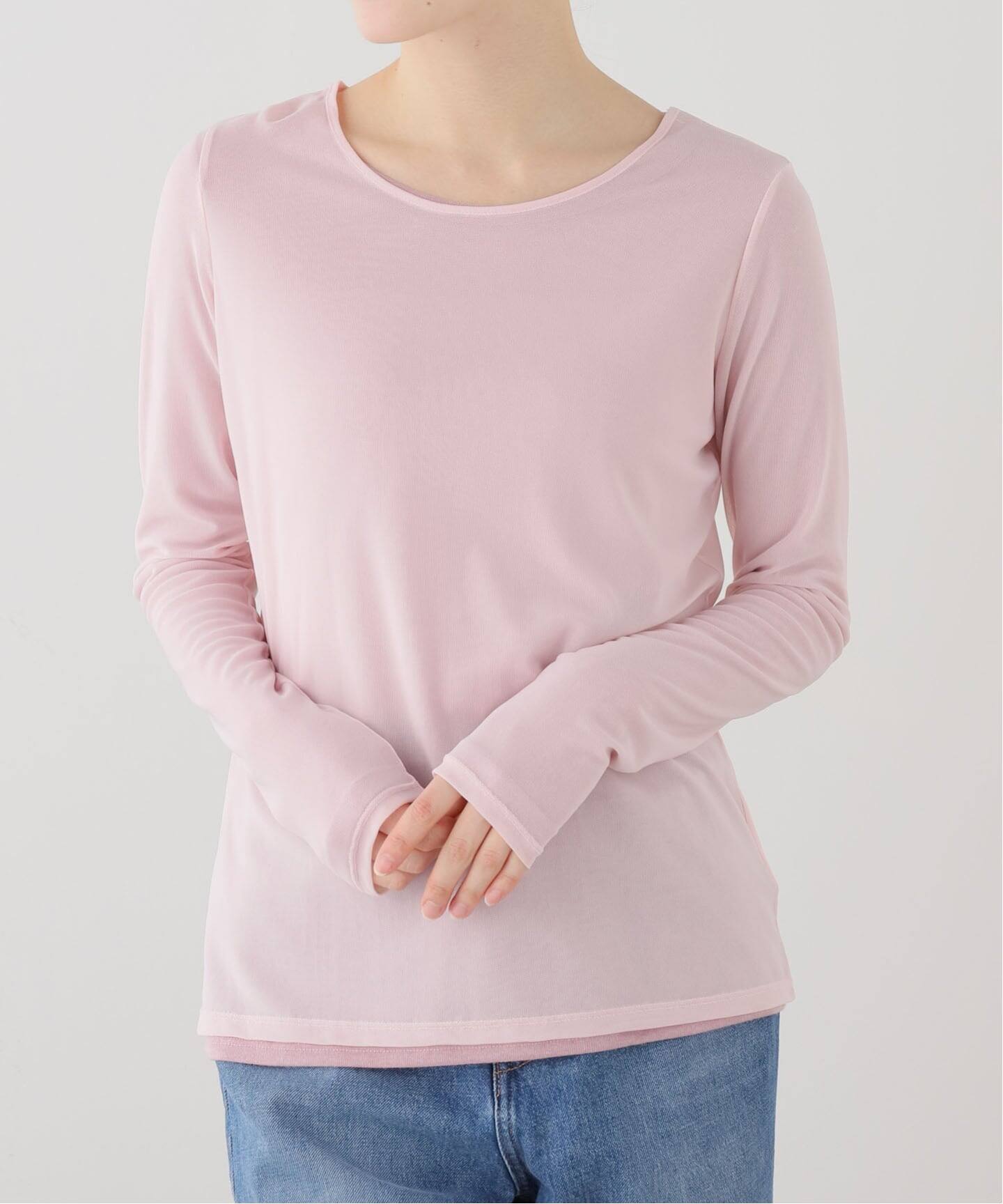 洗える】レイヤードカットソー（Tシャツ／カットソー）｜La Totalite