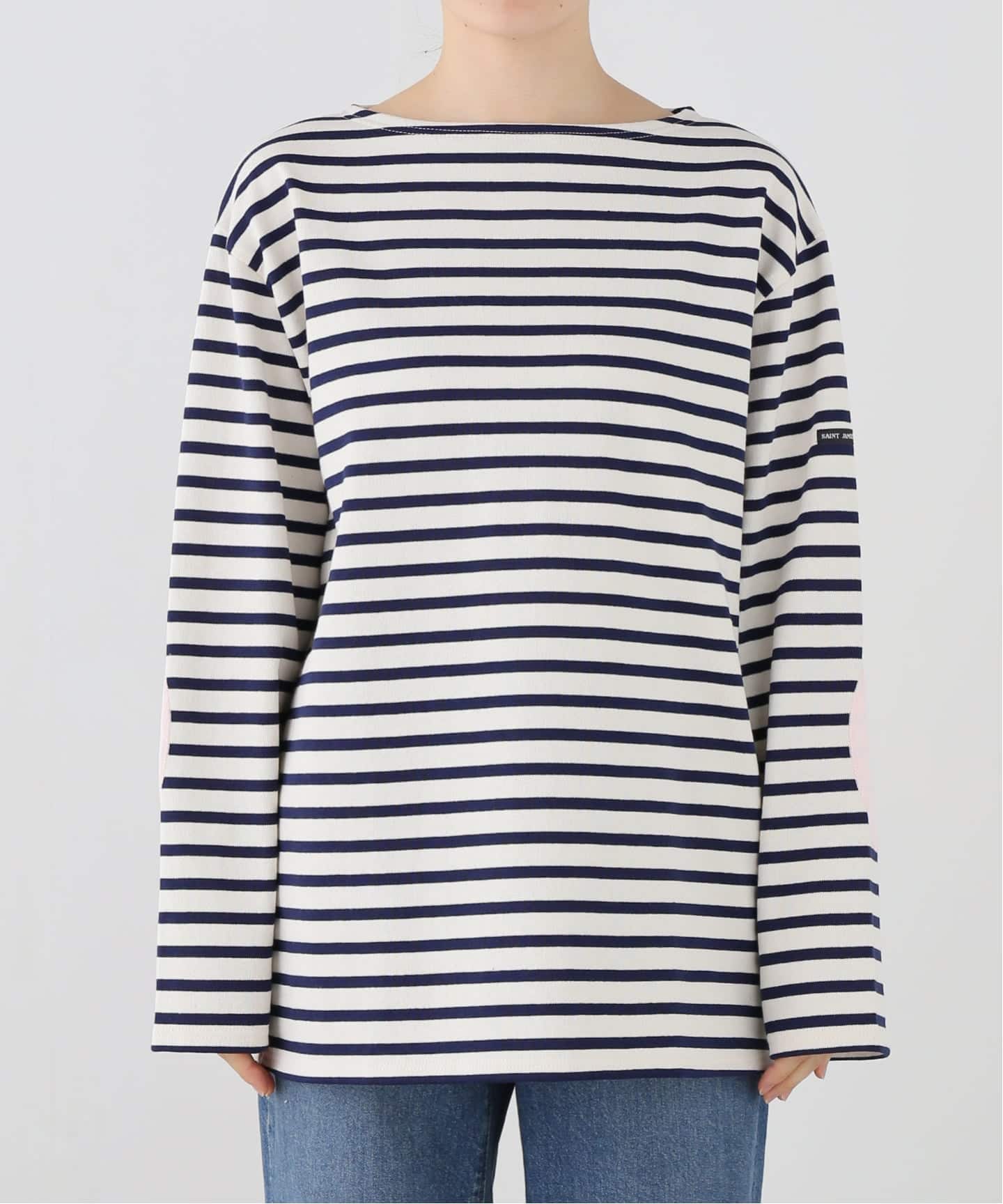 OUESSANT ELBOW PATCH / ウェッソン エルボーパッチ ボーダー（Tシャツ