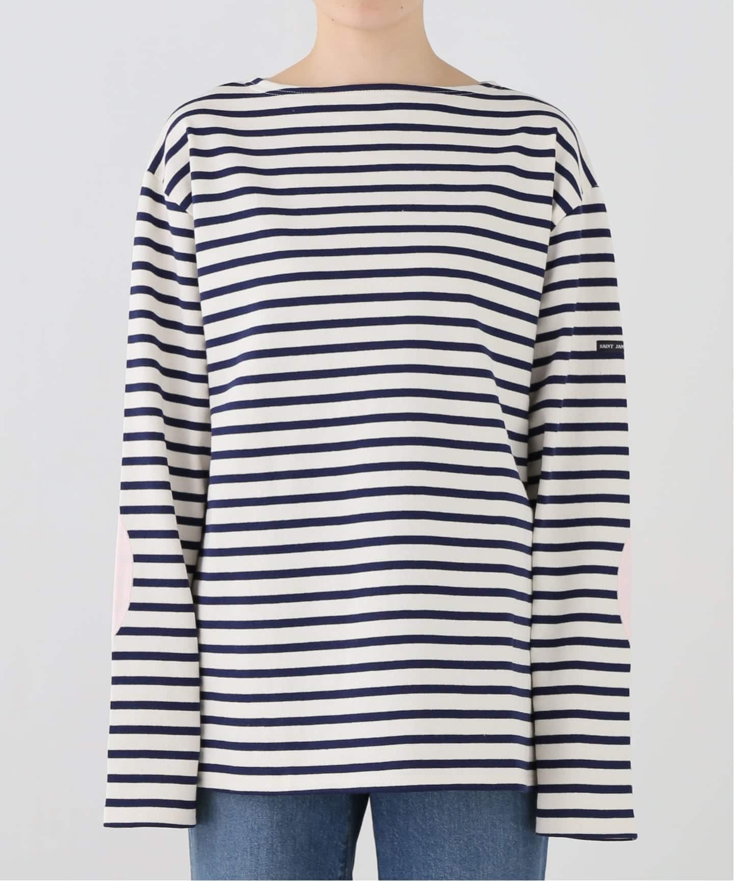 OUESSANT ELBOW PATCH / ウェッソン エルボーパッチ ボーダー（Tシャツ