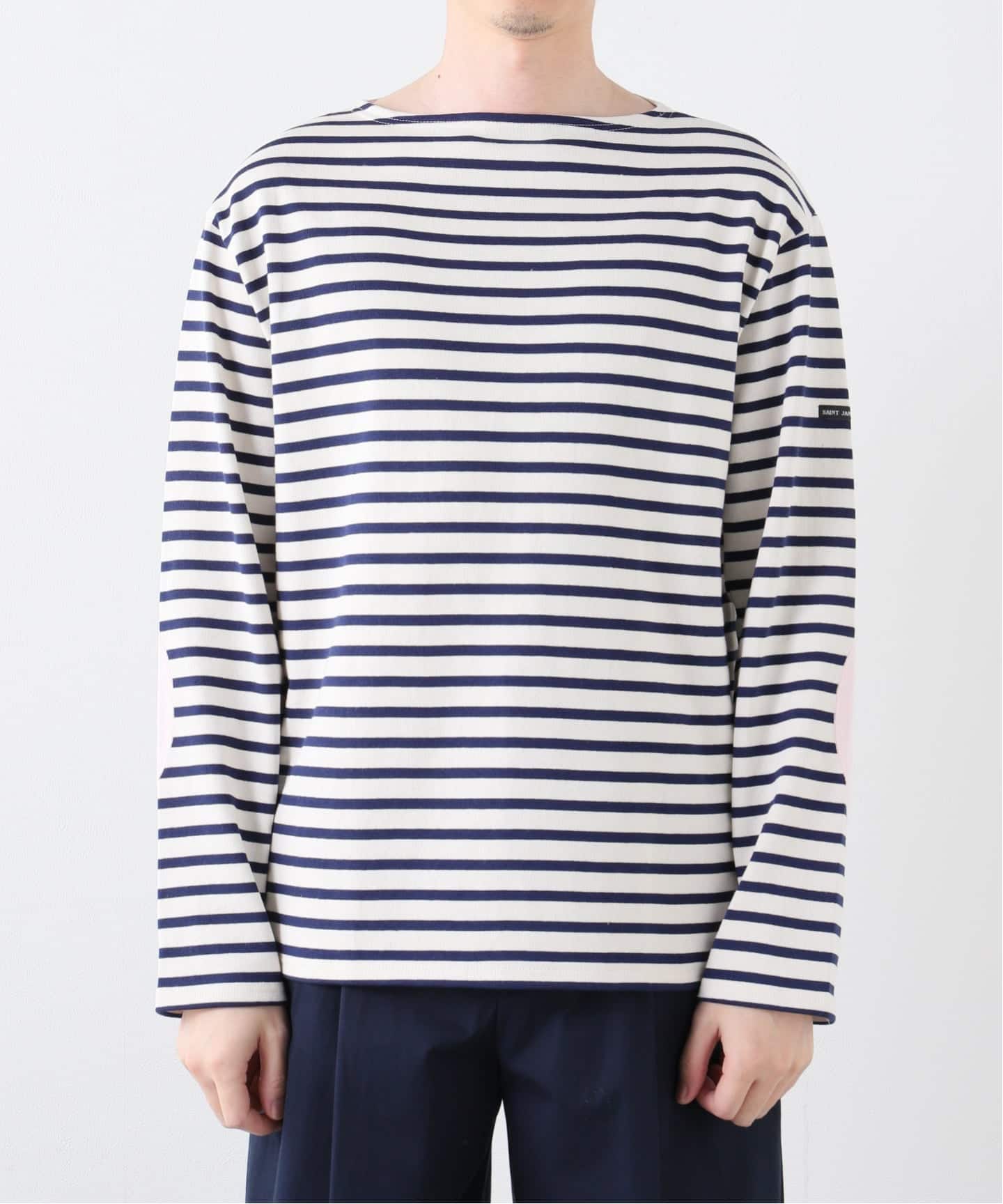 OUESSANT ELBOW PATCH / ウェッソン エルボーパッチ ボーダー（Tシャツ