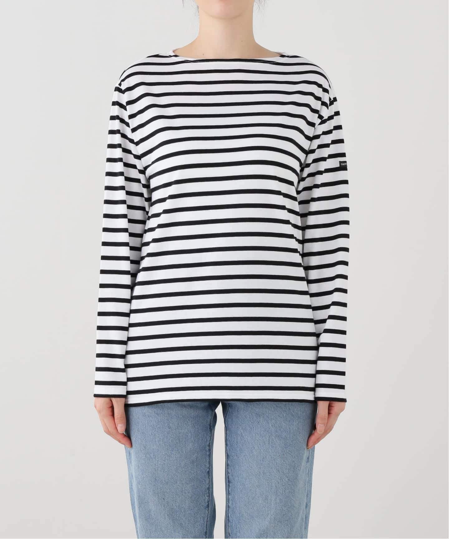 極美品/セントジェームス　ボーダー　モーレ　バスクシャツ　長袖　薄手　T5 MORLAIX / モーレ ボーダー（Tシャツ／カットソー）｜SAINT JAMES