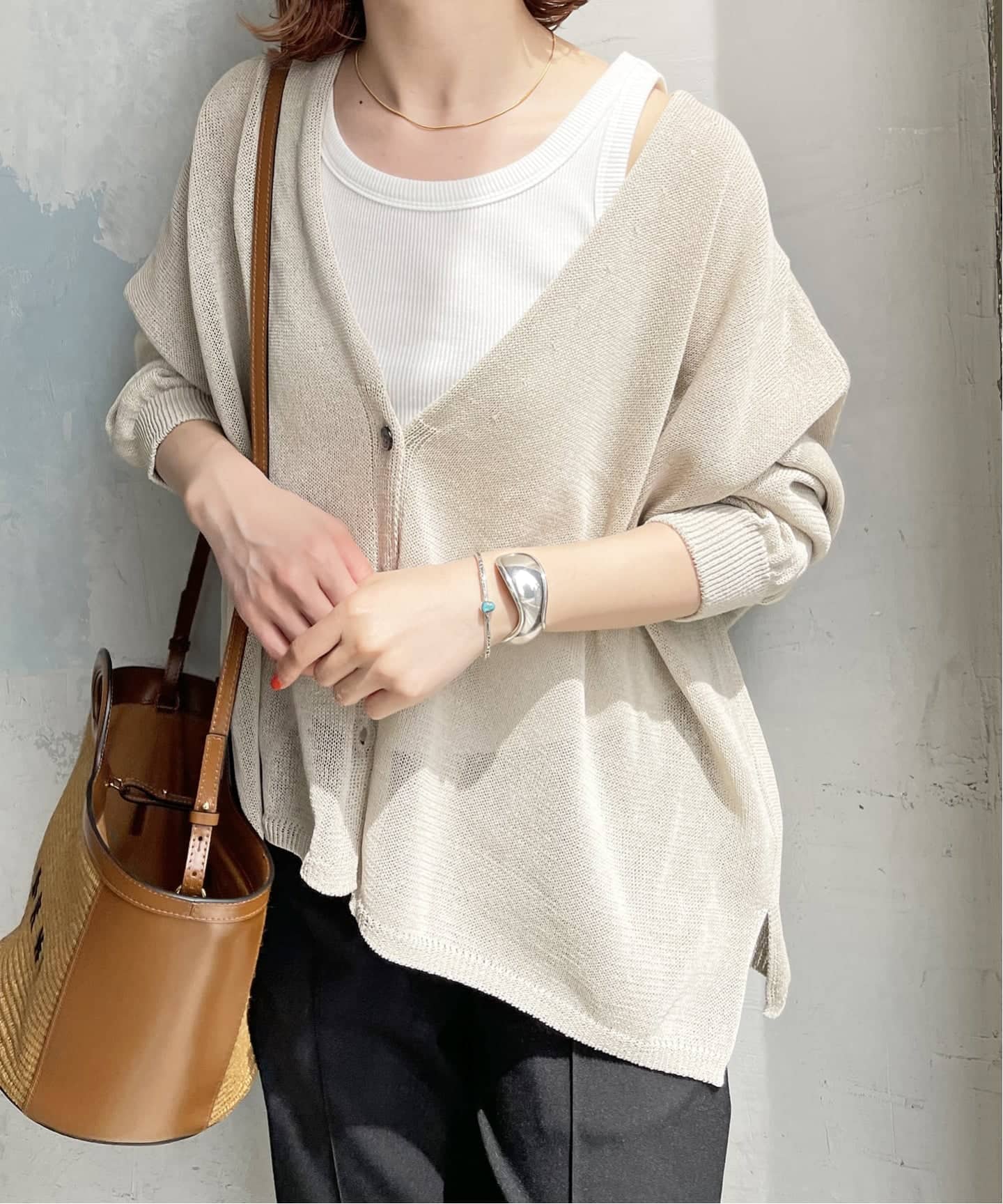 新色有り / 追加予約》甘撚テレコアメスリタンク（タンクトップ