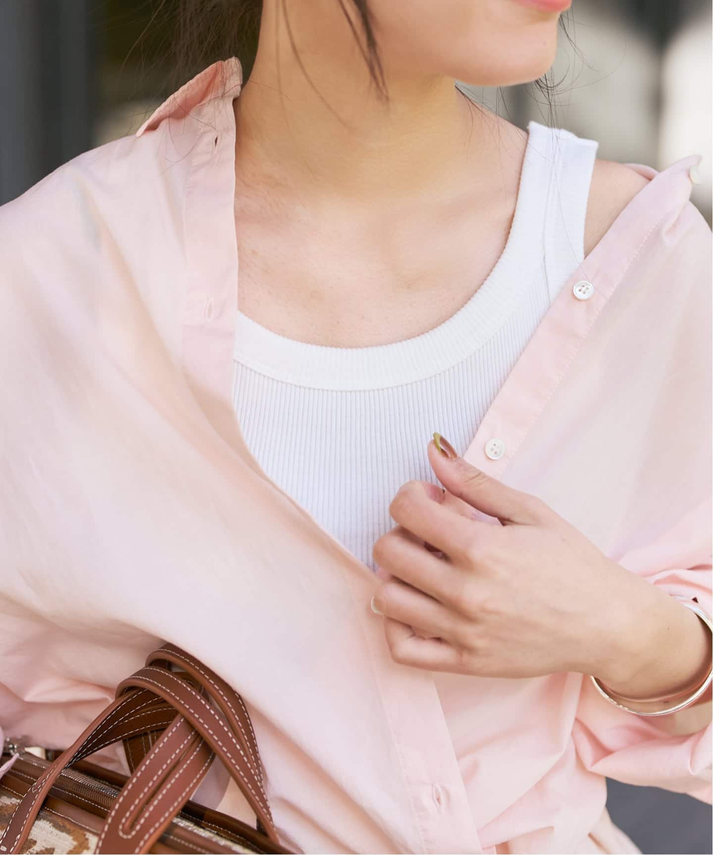 新色有り / 追加予約》甘撚テレコアメスリタンク（タンクトップ