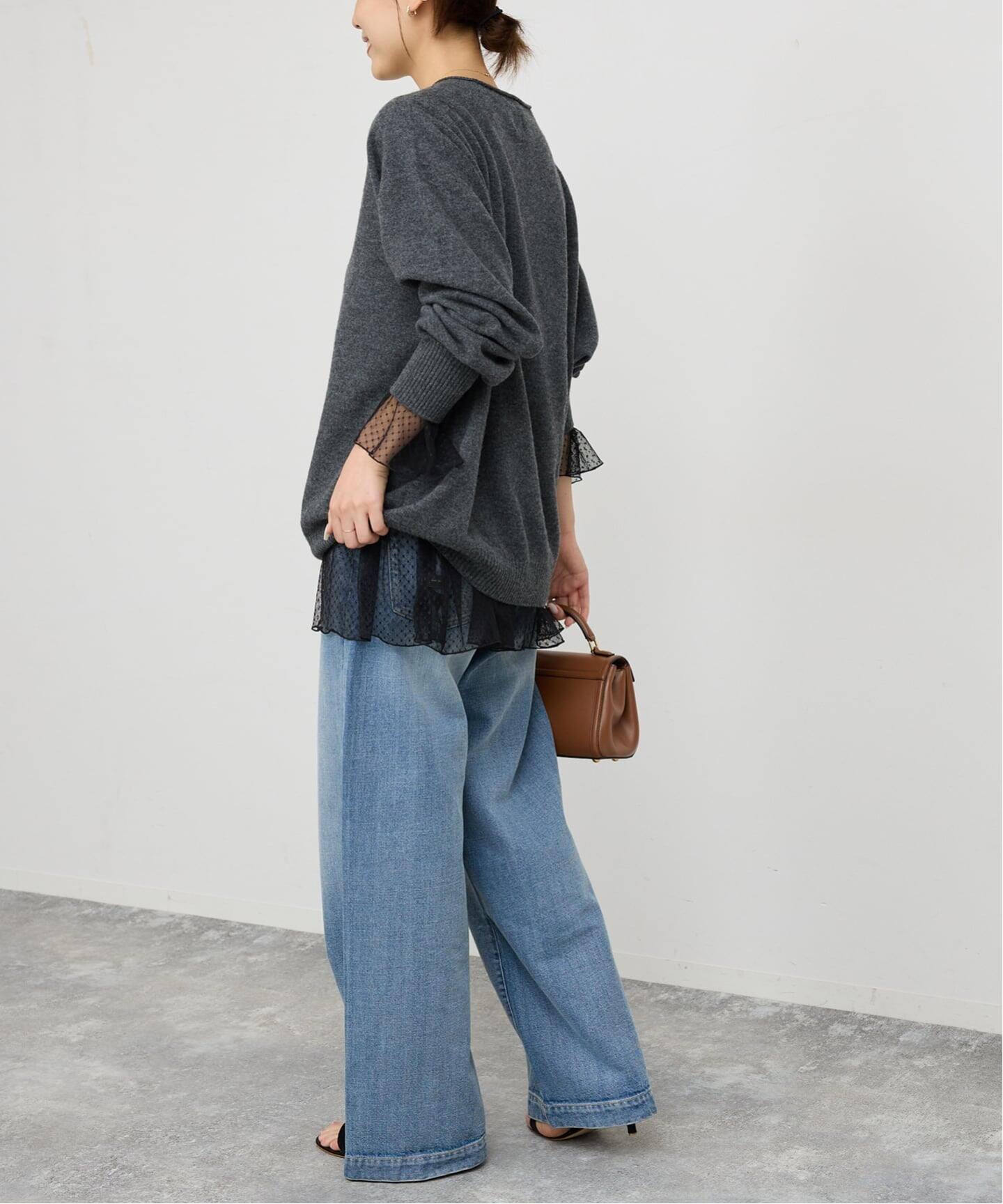 Spick＆Span チュールドットチュニック 追加4》チュールドットチュニックプルオーバー（Tシャツ／カットソー
