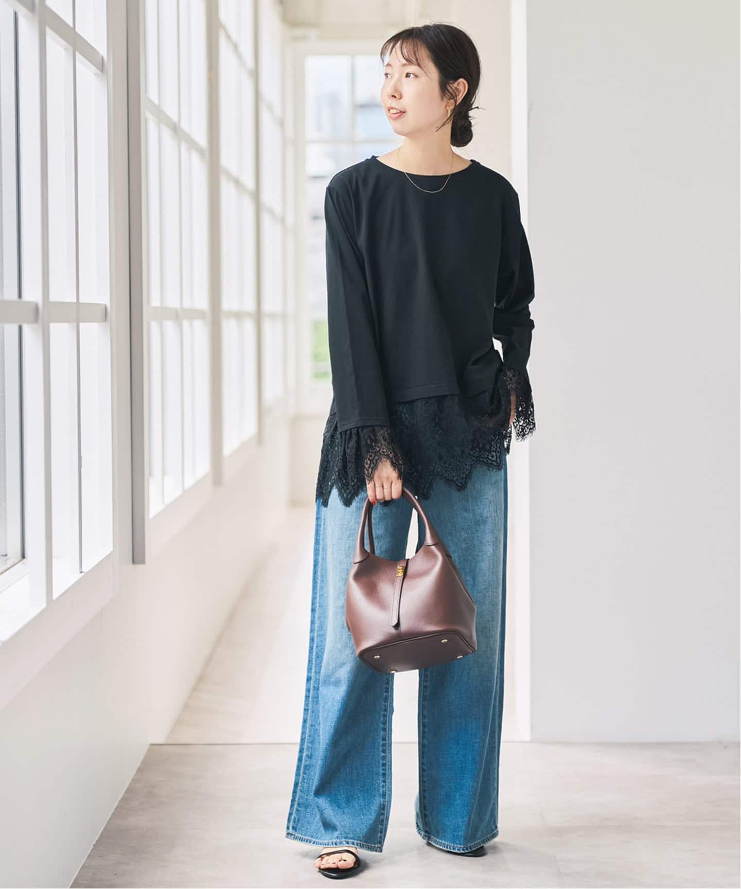 予約》レースドッキングプルオーバー（Tシャツ／カットソー）｜Spick