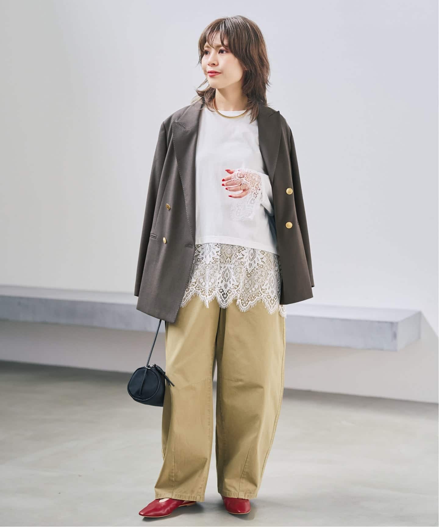 予約》レースドッキングプルオーバー（Tシャツ／カットソー）｜Spick
