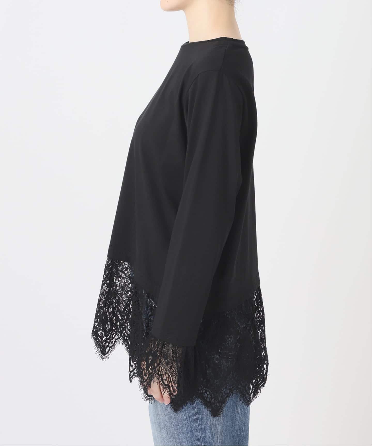 レースドッキングプルオーバー（Tシャツ／カットソー）｜Spick & Span