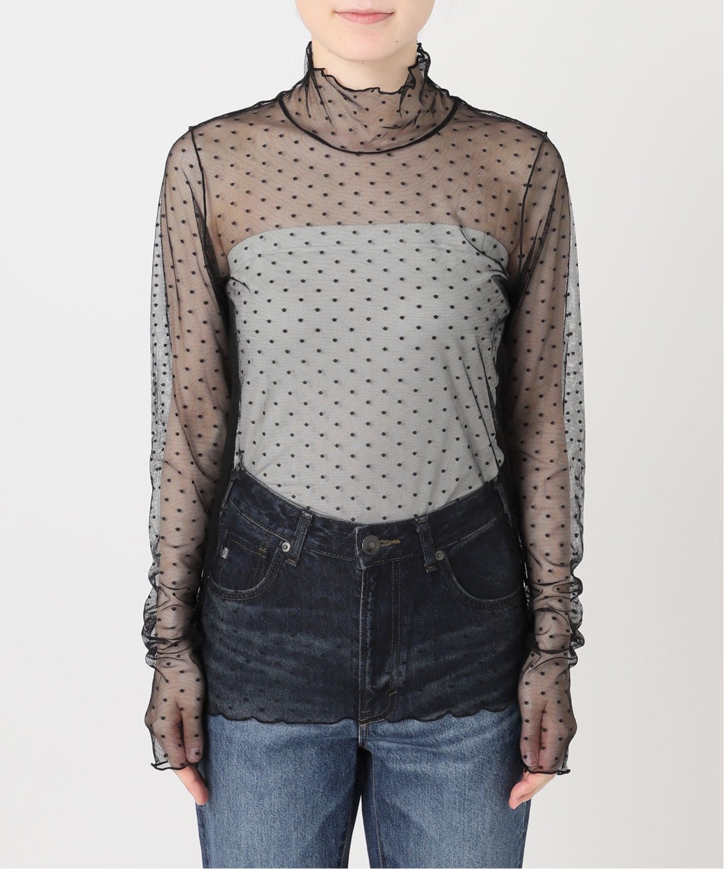 ドットチュールプルオーバー（Tシャツ／カットソー）｜Spick & Span