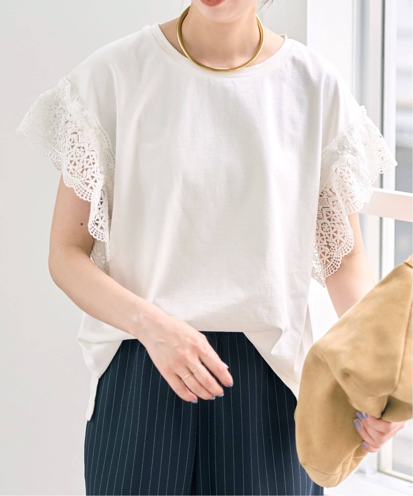 ケミカルレーススリーブプルオーバー（Tシャツ／カットソー）｜Spick 