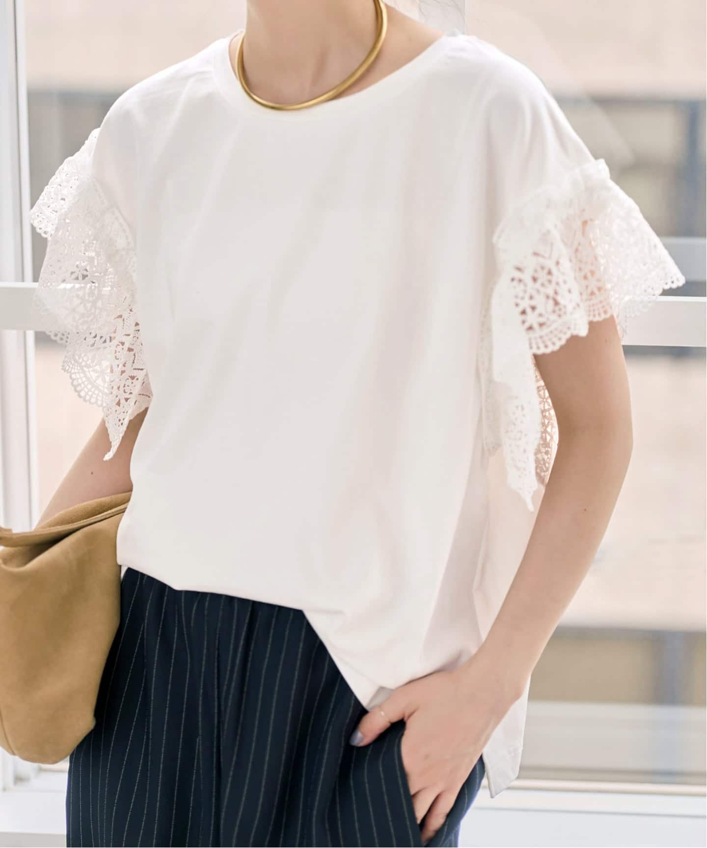 ケミカルレーススリーブプルオーバー（Tシャツ／カットソー）｜Spick