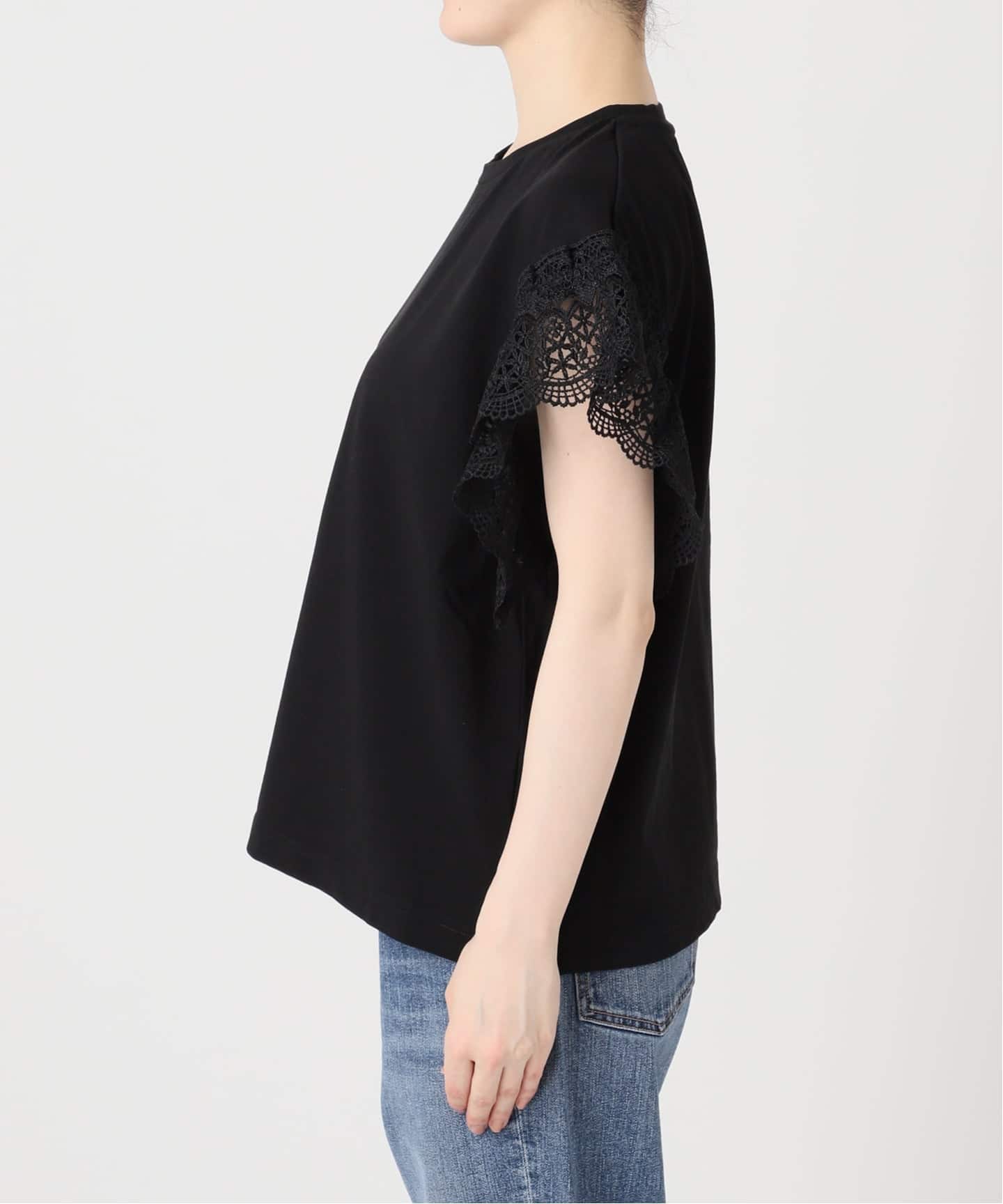予約》ケミカルレーススリーブプルオーバー（Tシャツ／カットソー