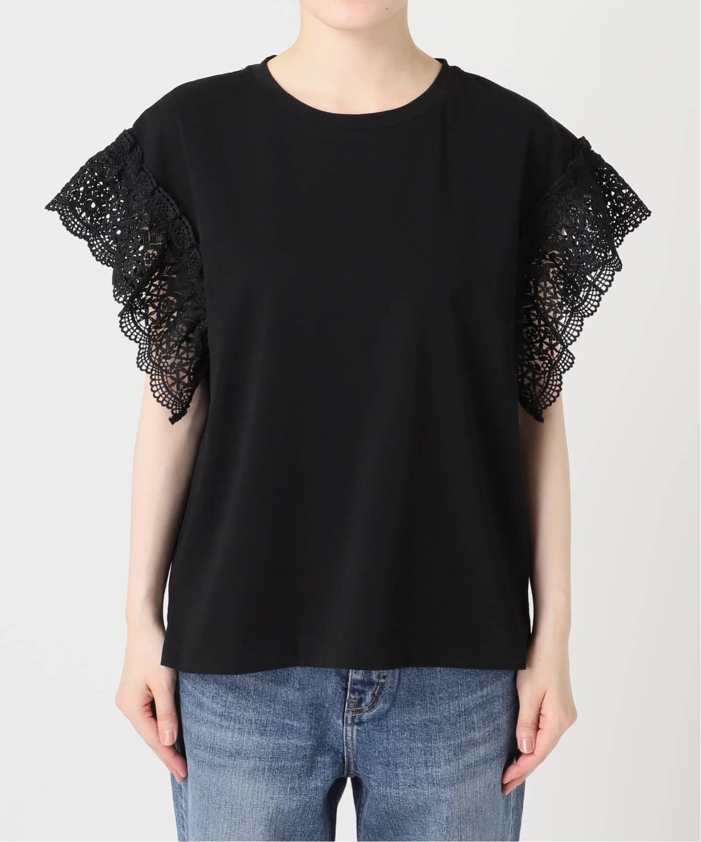ケミカルレーススリーブプルオーバー（Tシャツ／カットソー）｜Spick
