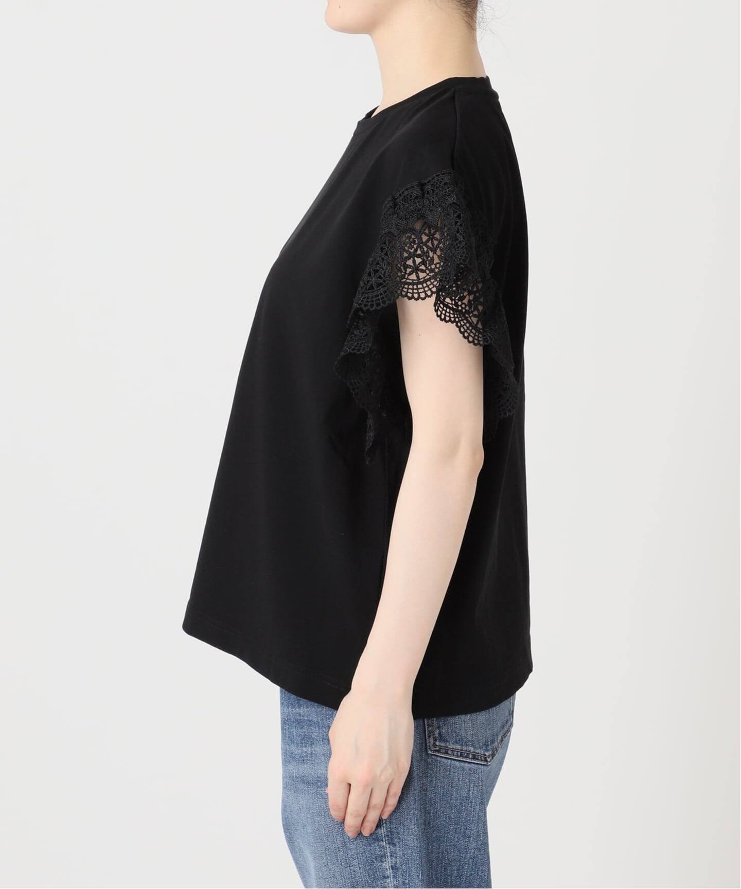 追加》ケミカルレーススリーブプルオーバー（Tシャツ／カットソー