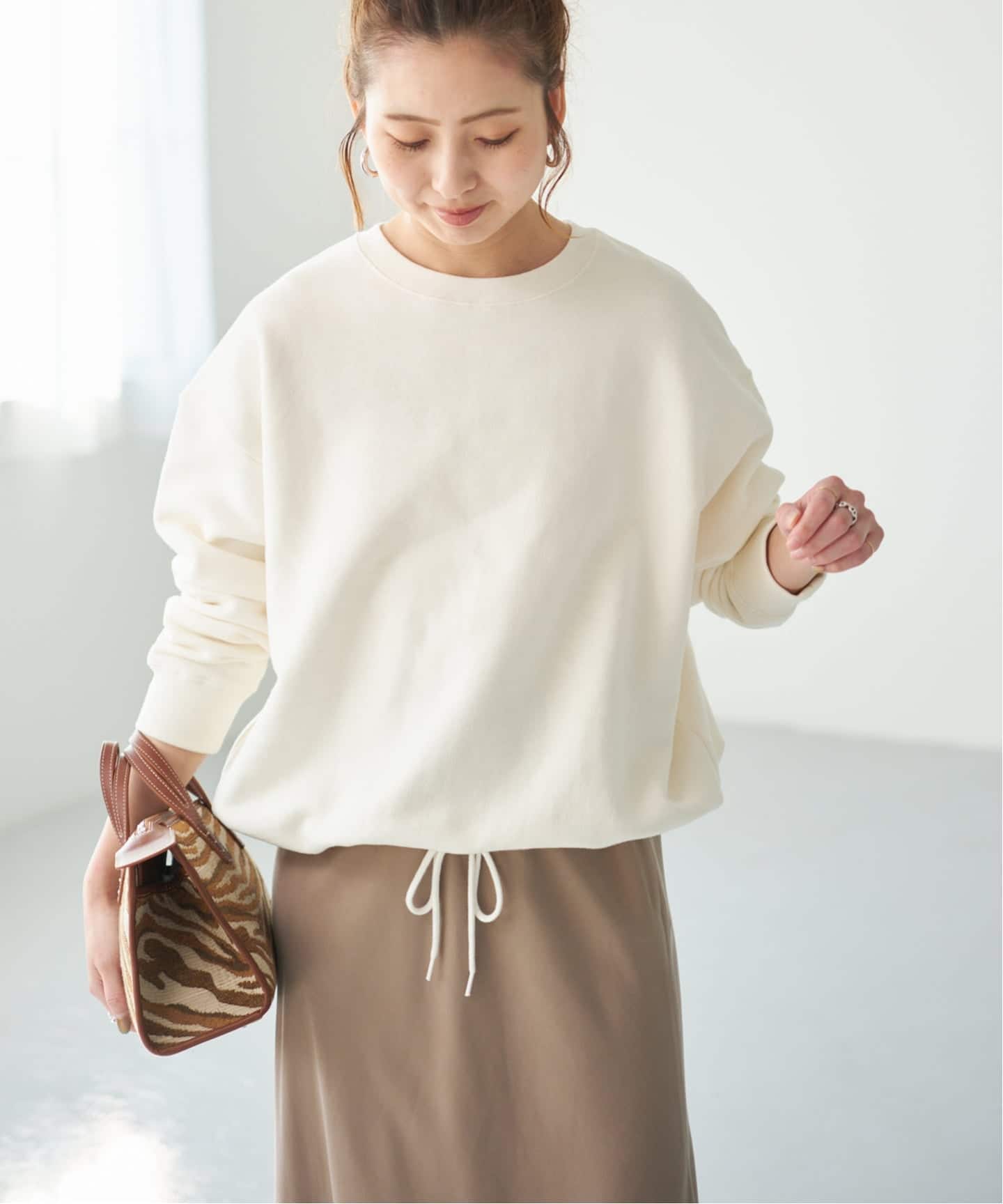 Spick &amp; Span  ラムウールラインプルオーバー Spick and Span スパックアンドスパン】ラインVプルオーバー2◇[品番