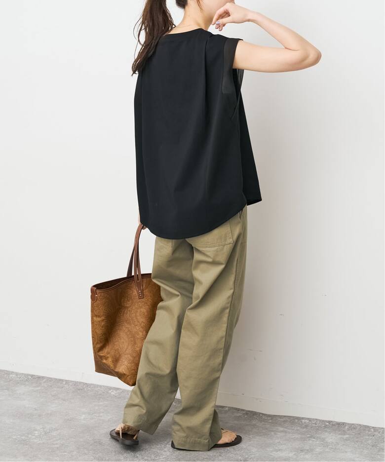 オーガンジーコンビルーズプルオーバー（Tシャツ／カットソー）｜Spick 