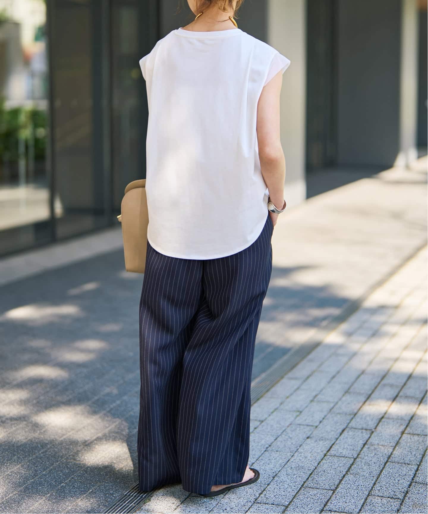 オーガンジーコンビルーズプルオーバー（Tシャツ／カットソー）｜Spick