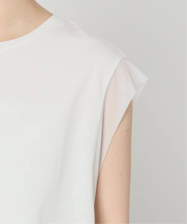 オーガンジーコンビルーズプルオーバー（Tシャツ／カットソー）｜Spick 