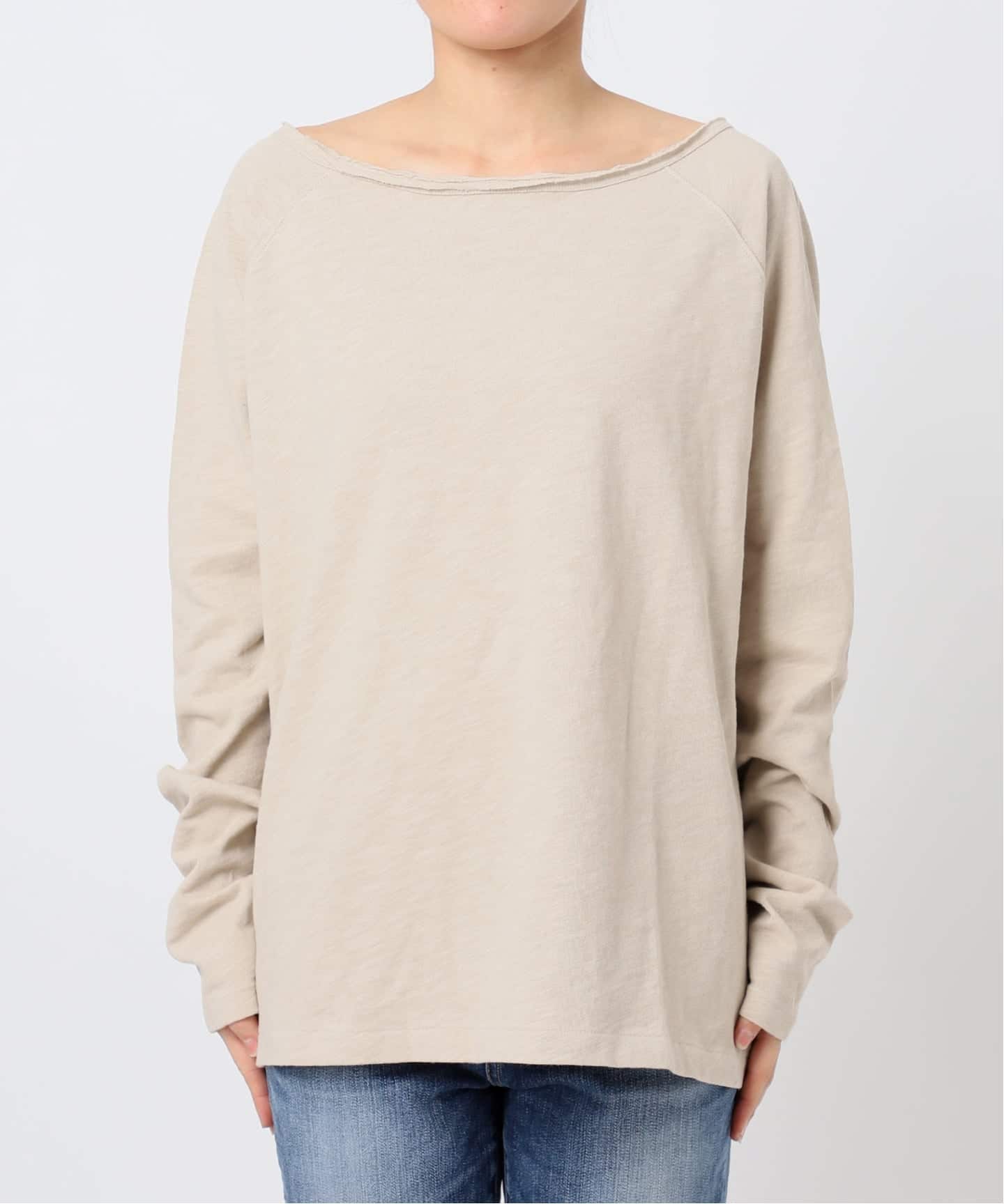 コットンスラブクルーネックプルオーバー Spick＆Span（スピック アンド スパン） tシャツ 「WEB限定 / 追加