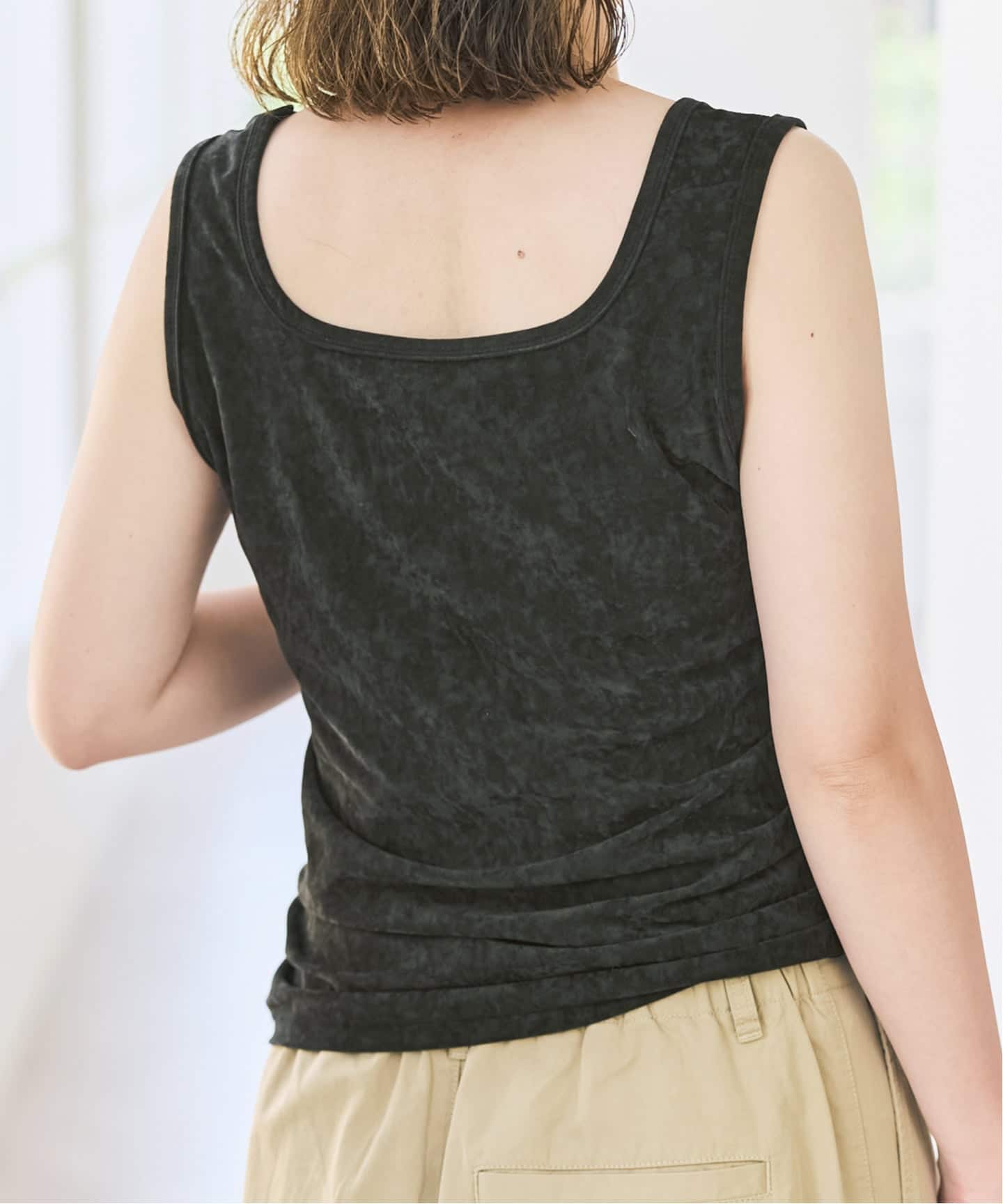 TAベロアスクエアネックタンクトップ（タンクトップ）｜Spick & Span