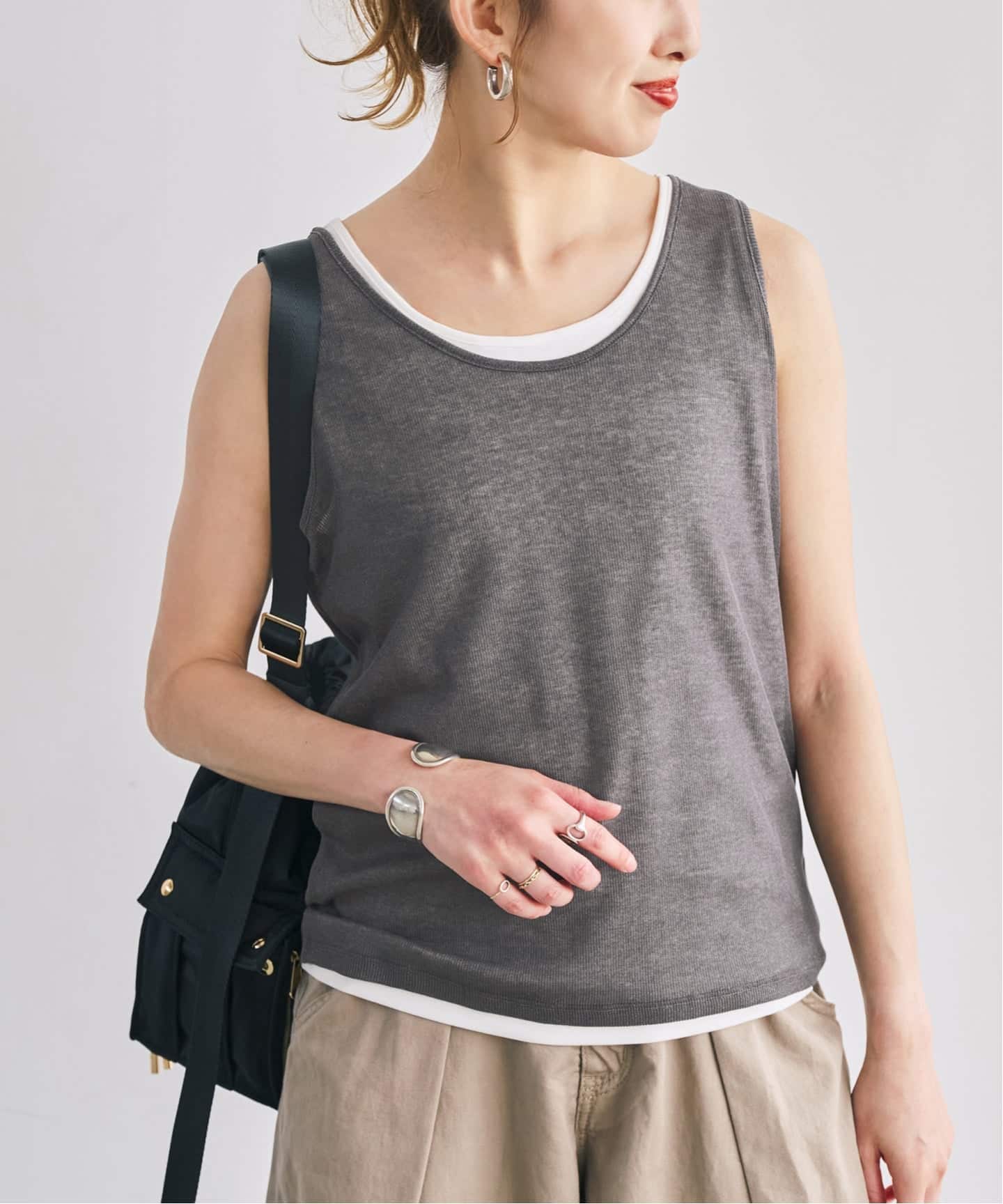 レイヤードタンクトップ 2枚セット》レイヤードタンクトップ（タンクトップ）｜Spick & Span