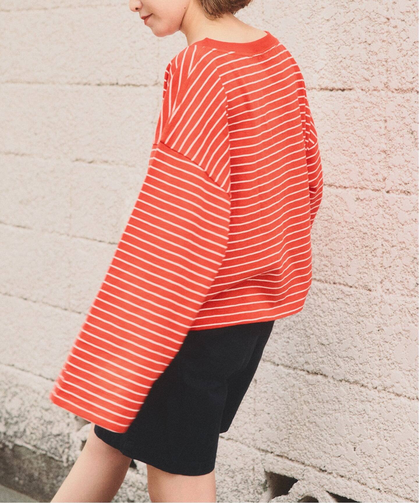 a&m ロングスリーブワイドボーダーTEE（Tシャツ／カットソー）｜Spick