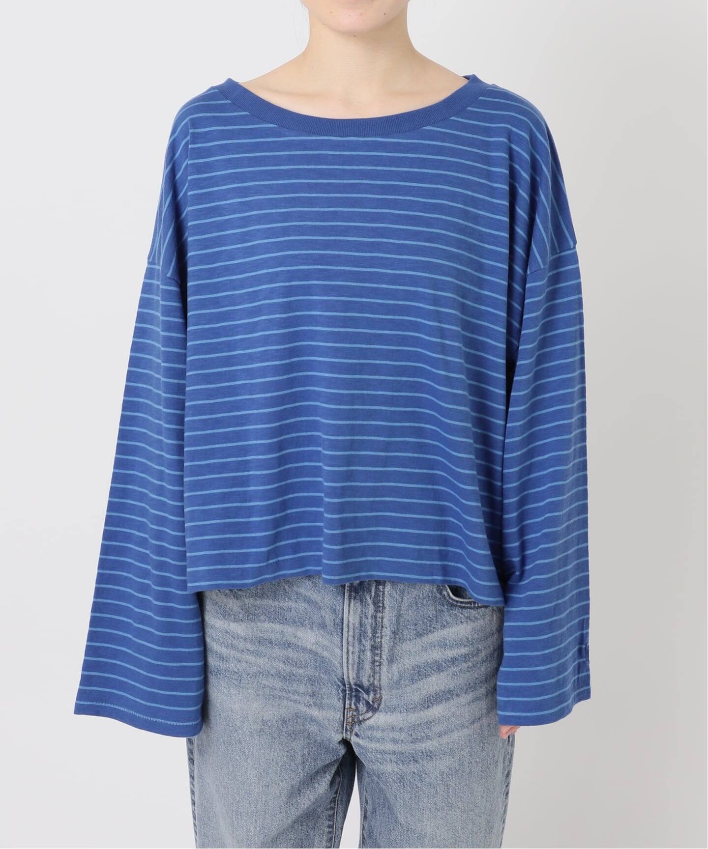 a&m ロングスリーブワイドボーダーTEE（Tシャツ／カットソー）｜Spick