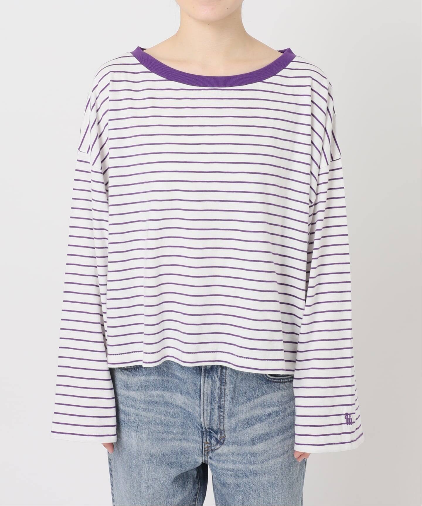 a&m ロングスリーブワイドボーダーTEE（Tシャツ／カットソー）｜Spick