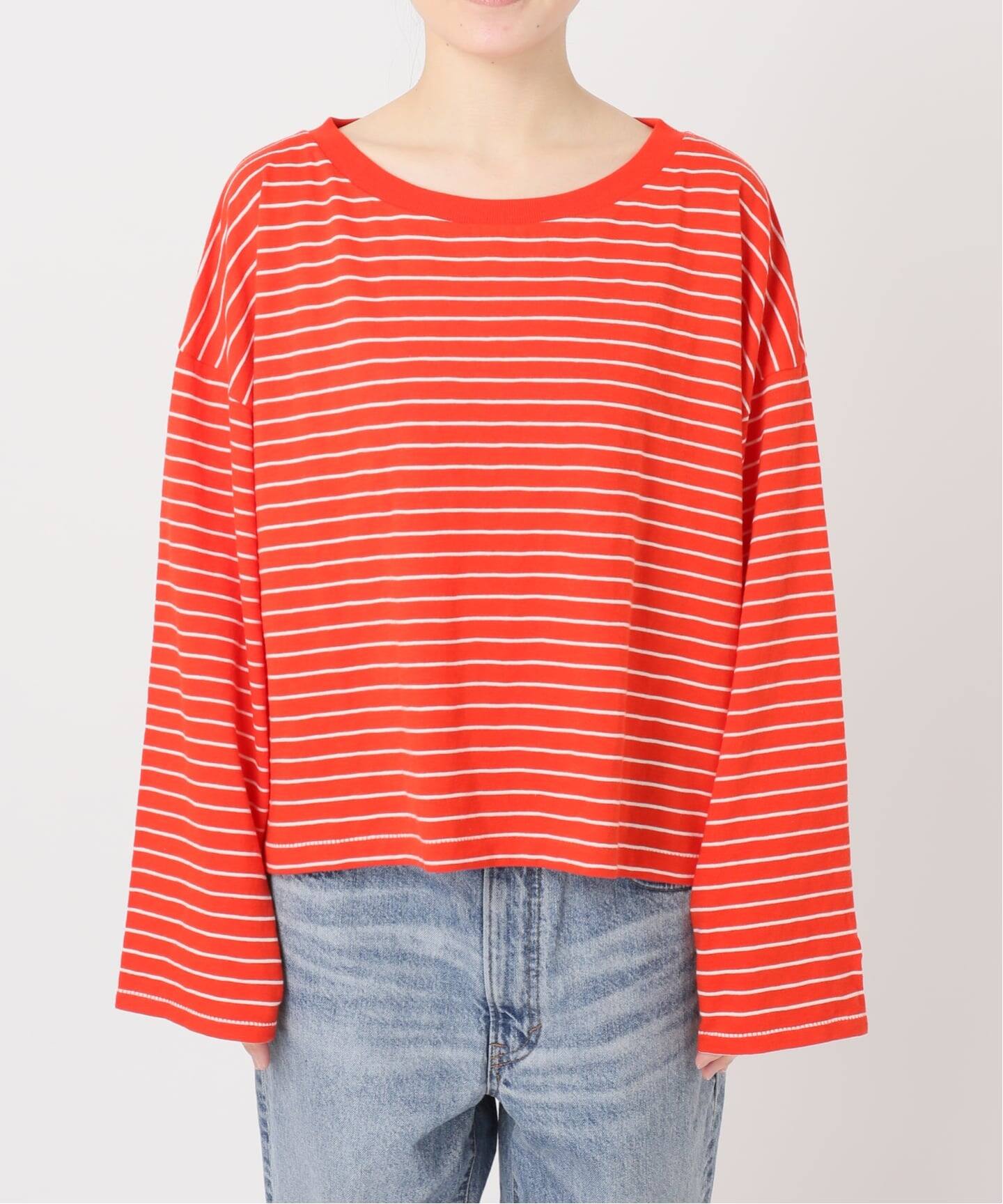 a&m ロングスリーブワイドボーダーTEE（Tシャツ／カットソー）｜Spick