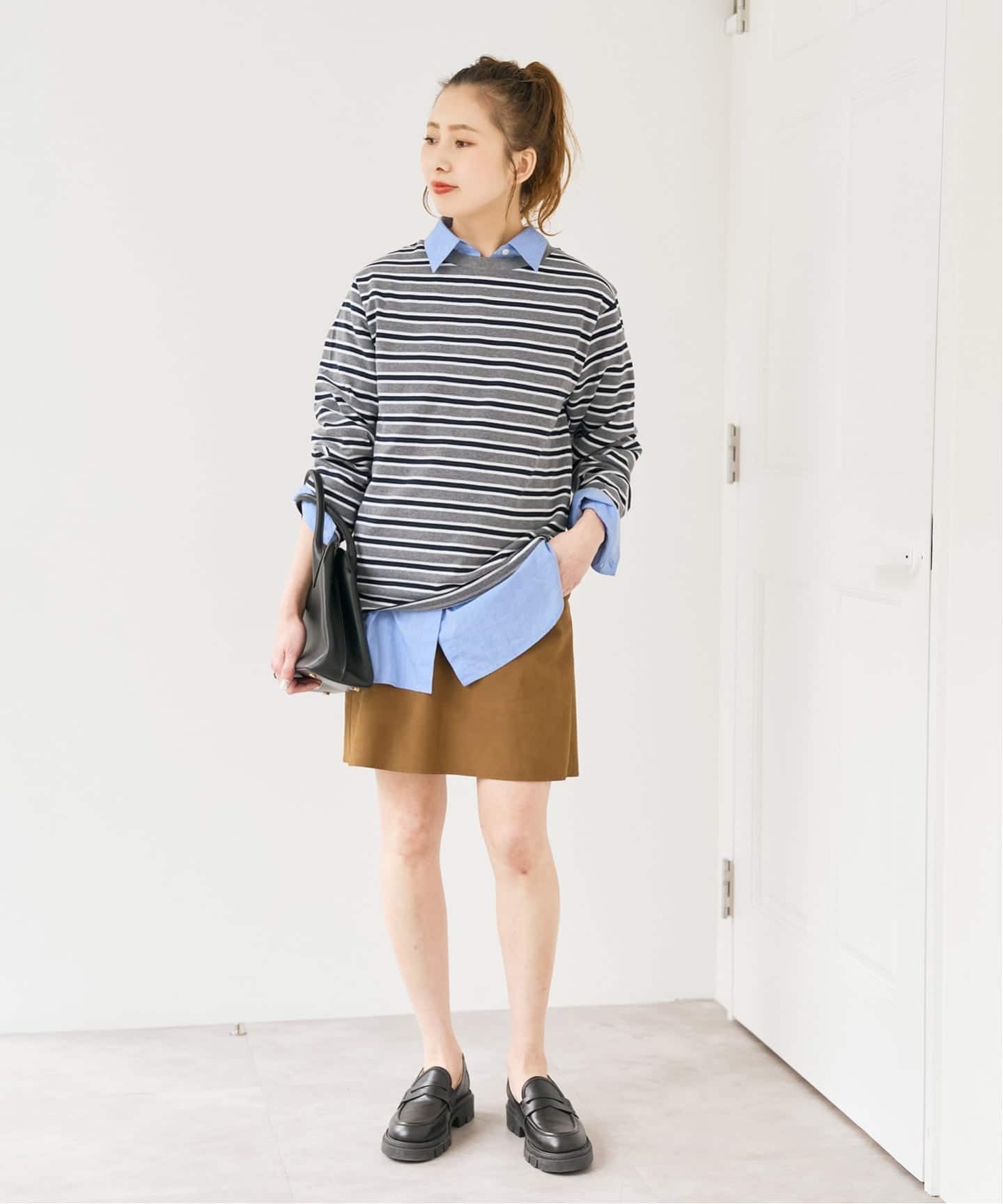 マルチボーダーニット☆Spick&amp;Span Spick＆Span（スピック アンド スパン） tシャツ マルチボーダーT