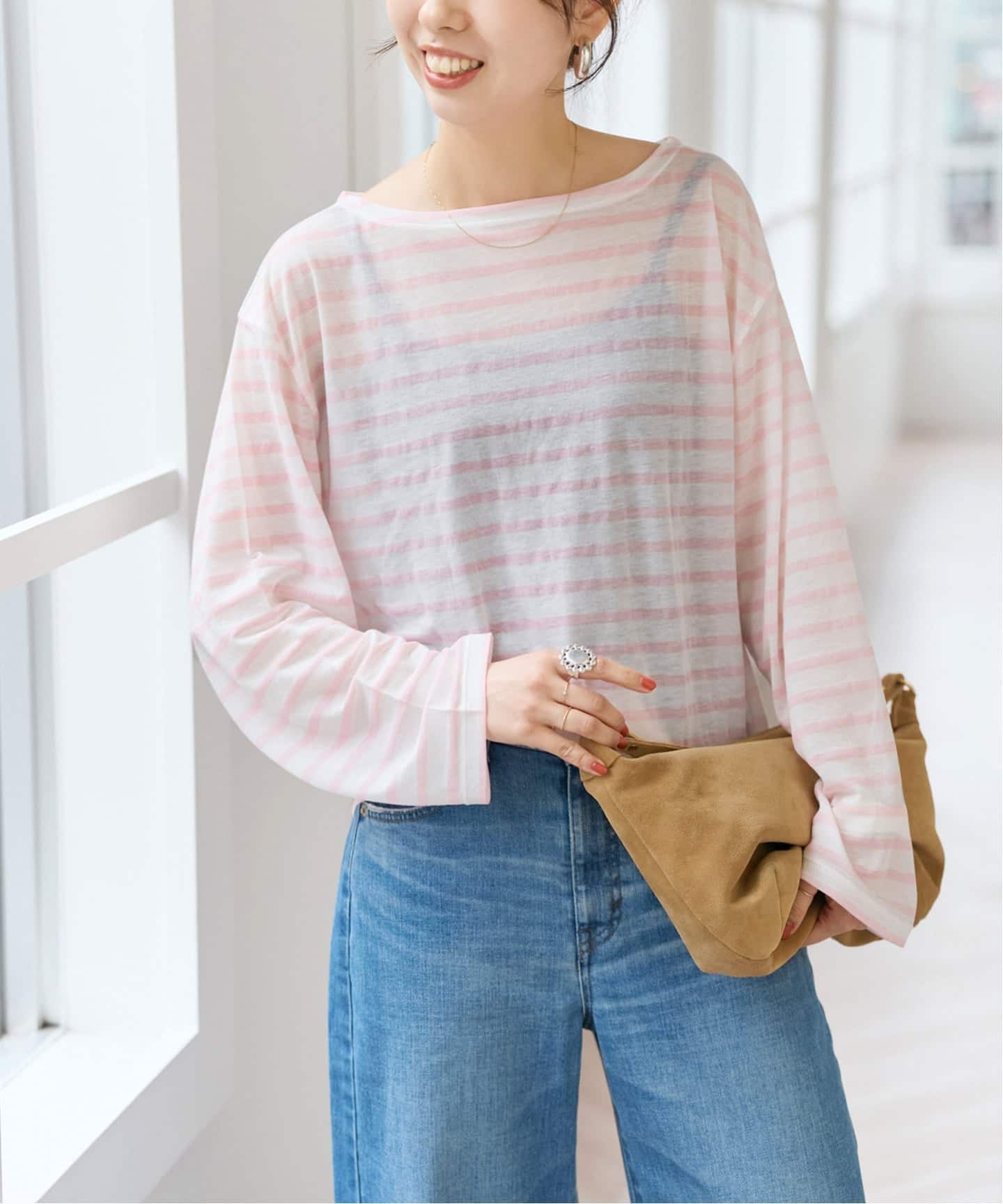 シアーボーダーTシャツ（Tシャツ／カットソー）｜Spick & Span
