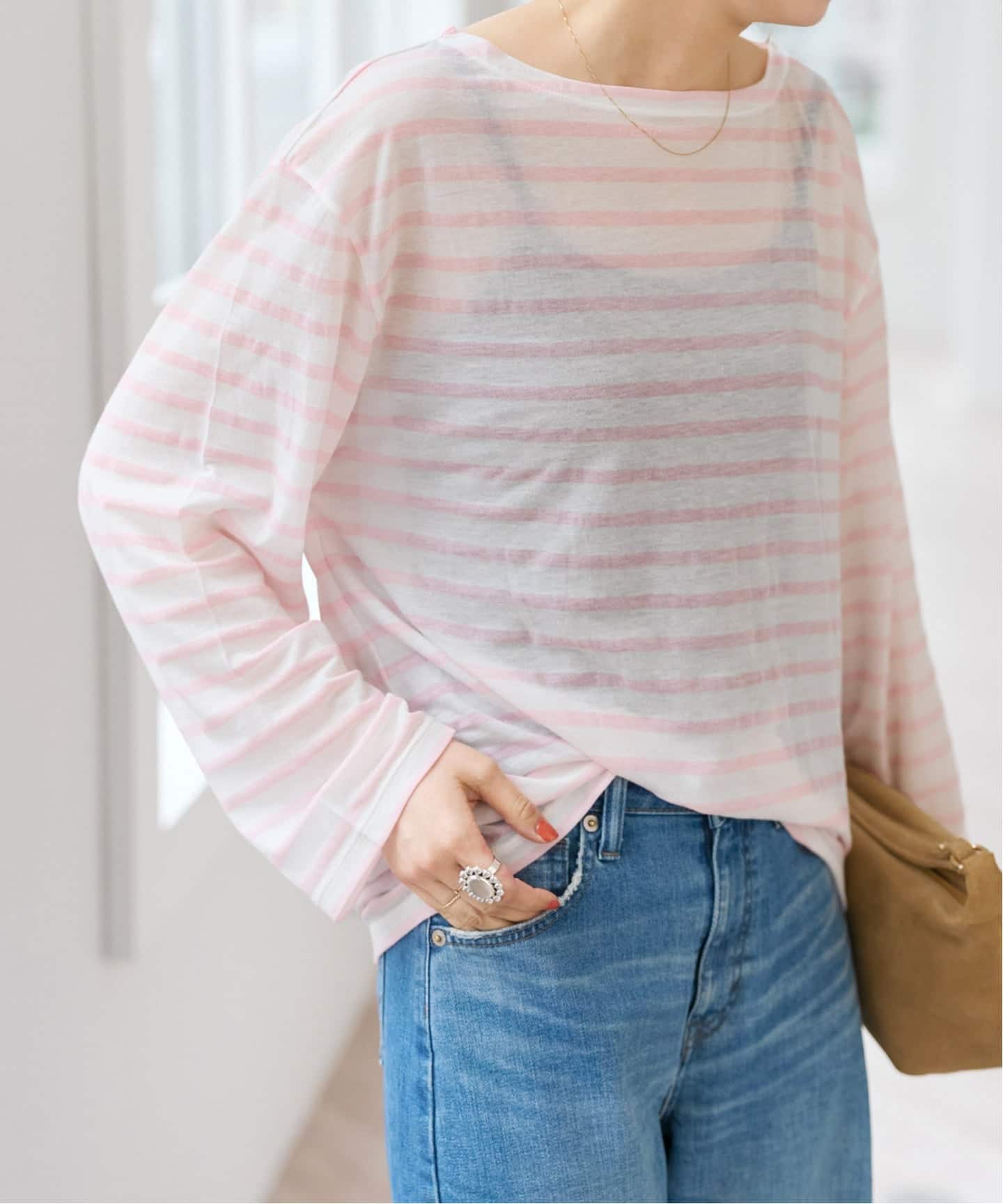 シアーボーダーTシャツ（Tシャツ／カットソー）｜Spick & Span