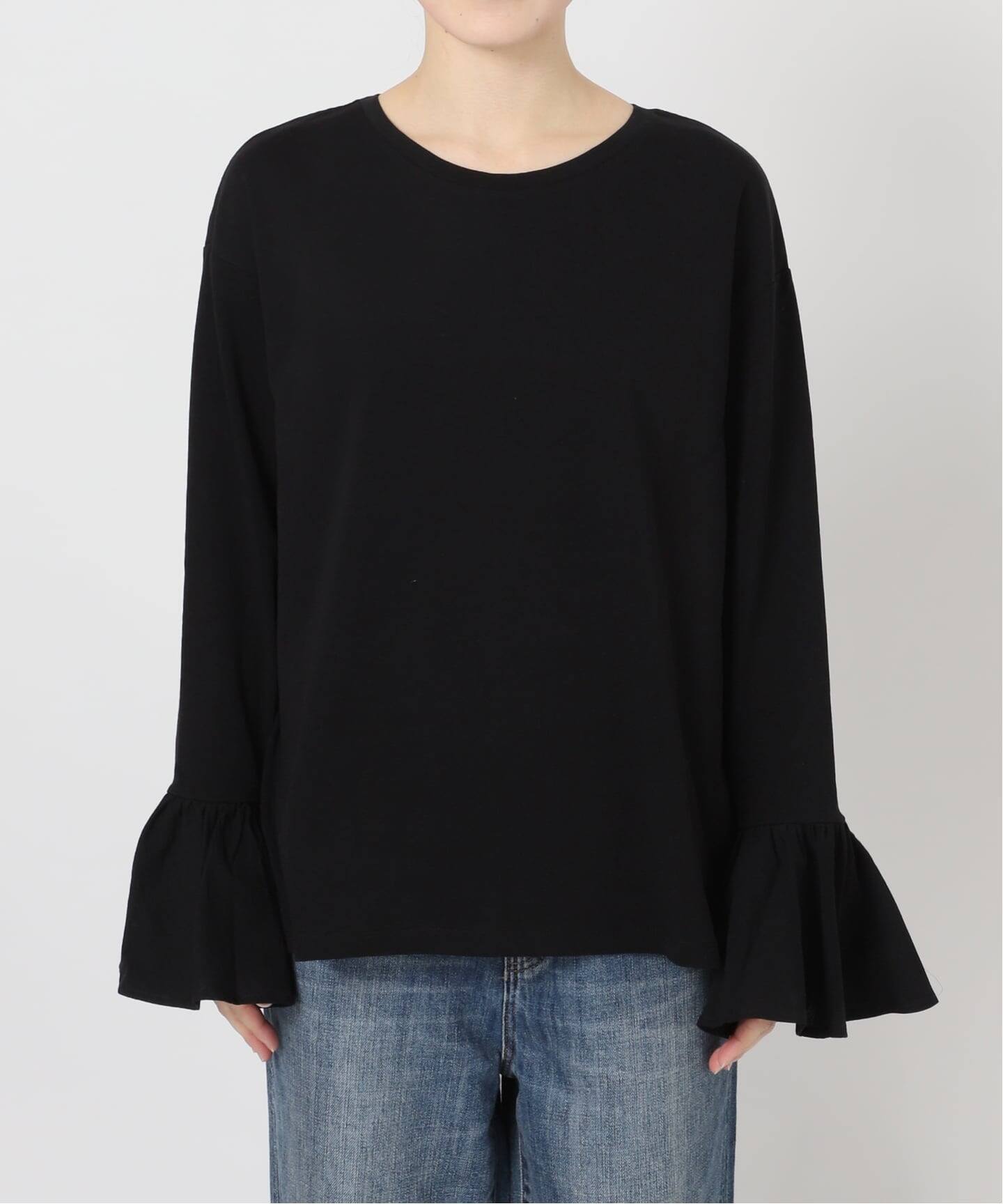 フリルスリーブクルーネックTEE（Tシャツ／カットソー）｜Spick & Span