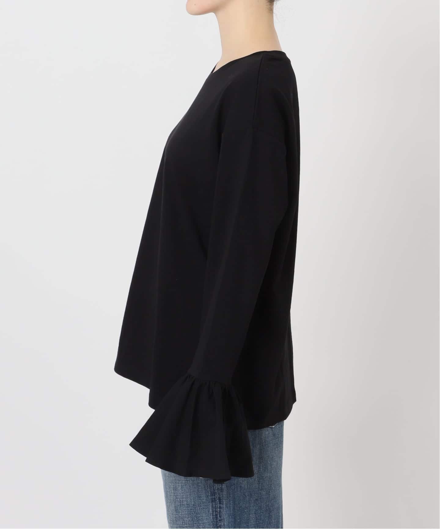 フリルスリーブクルーネックTEE（Tシャツ／カットソー）｜Spick & Span