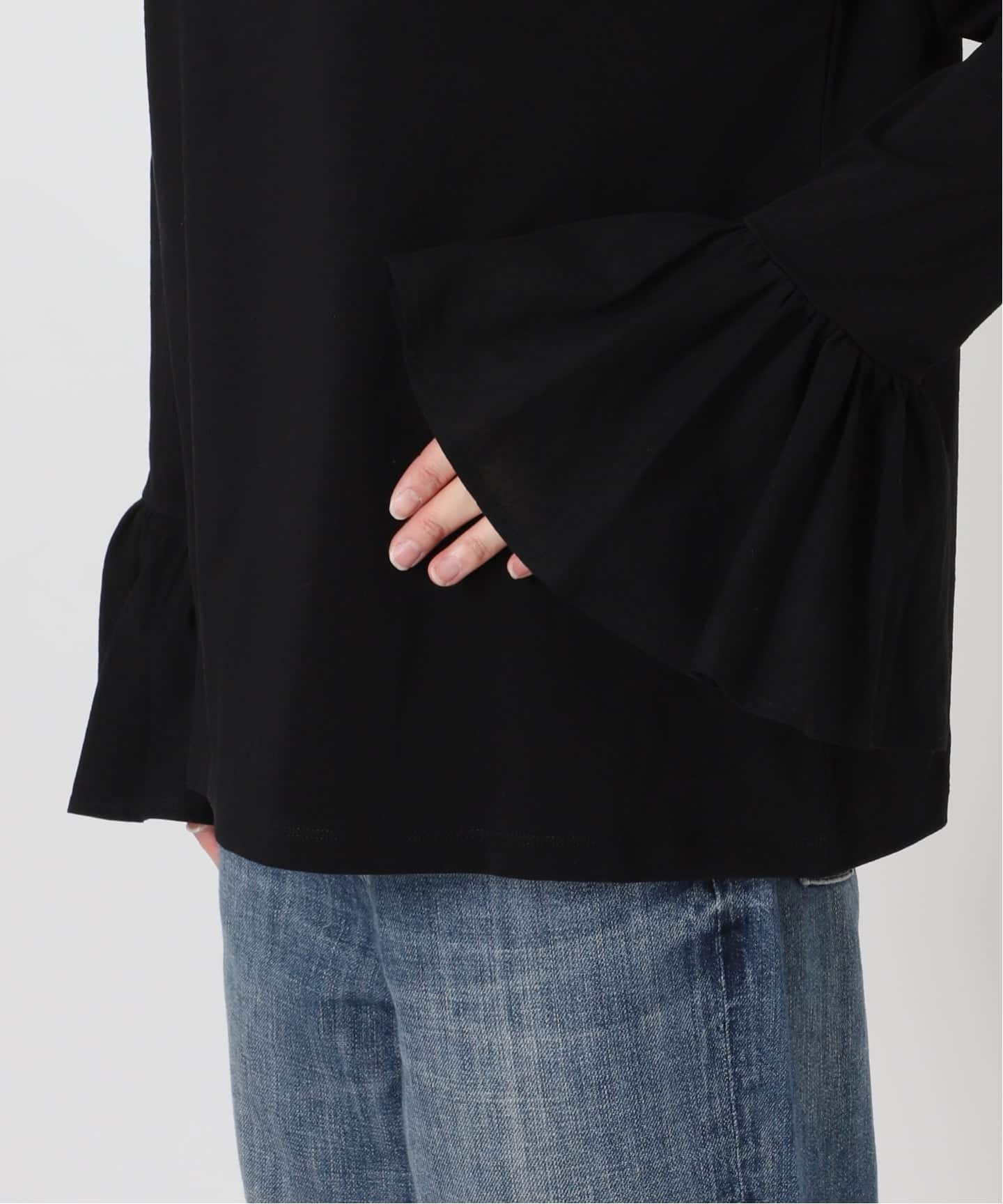 フリルスリーブクルーネックTEE（Tシャツ／カットソー）｜Spick & Span