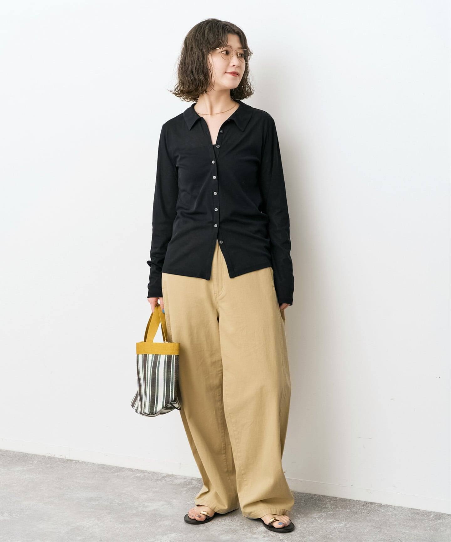 接触冷感》シアーシャツカットソー（Tシャツ／カットソー）｜Spick 