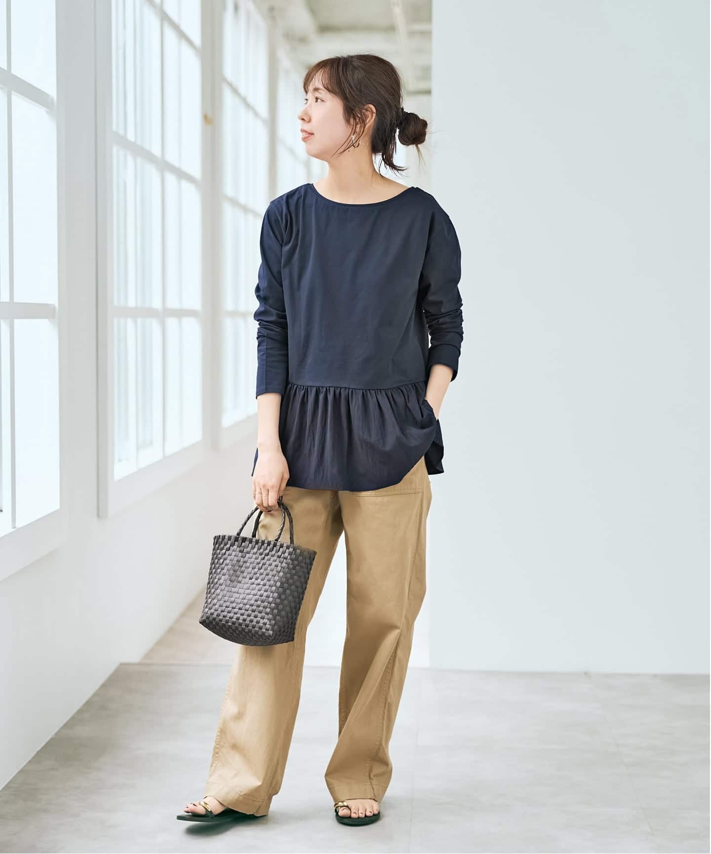 ドッキングペプラムカットソー ドッキングペプラムカットソー（Tシャツ／カットソー）｜Spick & Span