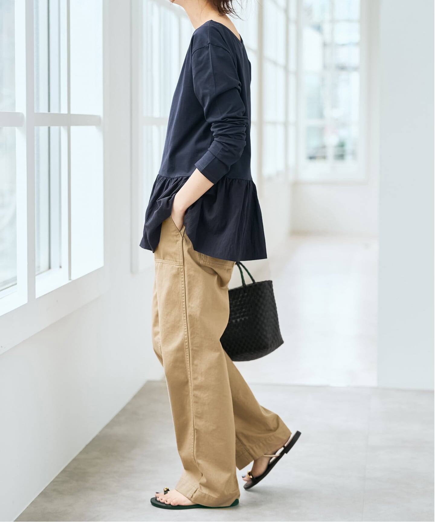 ドッキングペプラムカットソー（Tシャツ／カットソー）｜Spick & Span