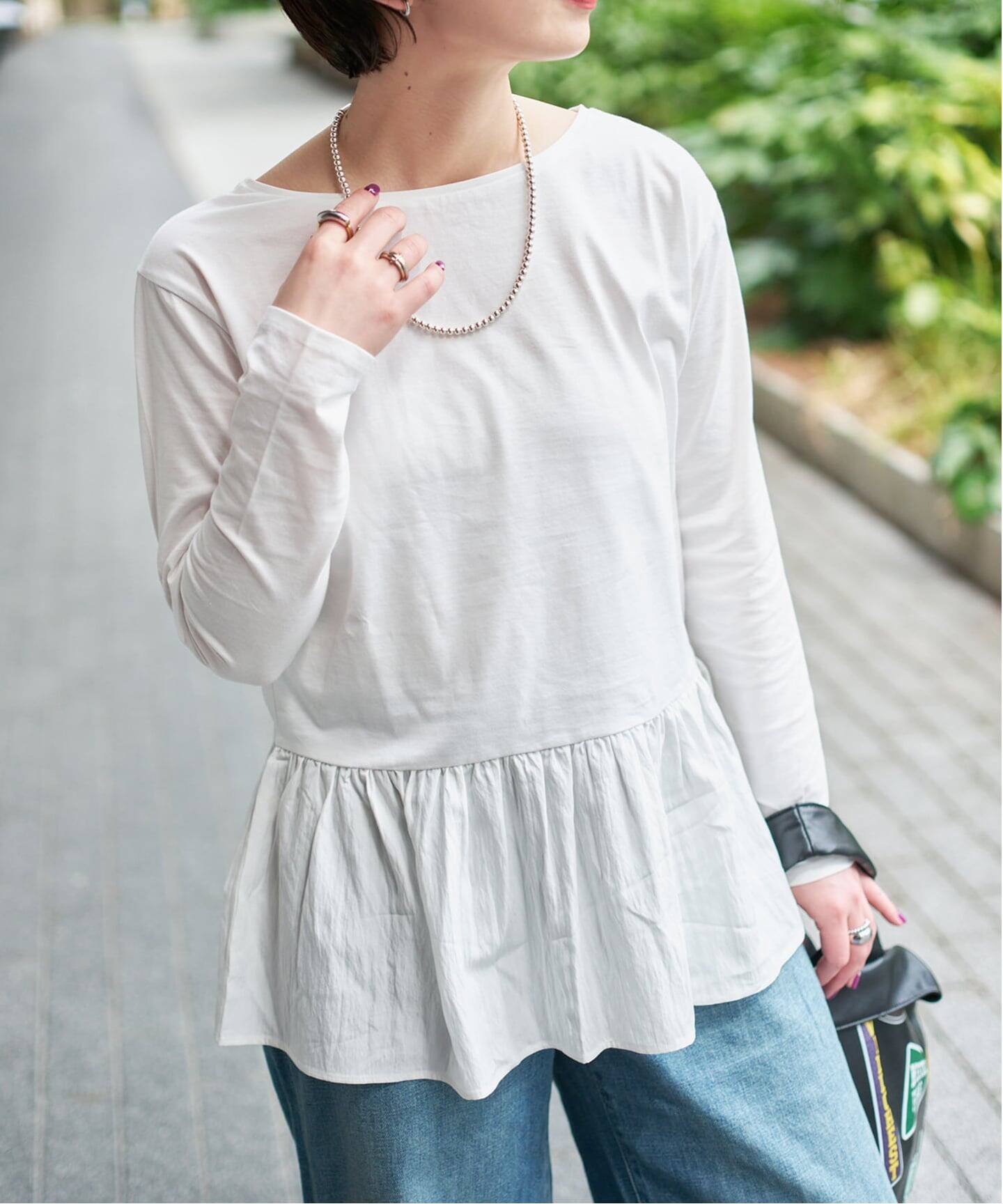 ドッキングペプラムカットソー（Tシャツ／カットソー）｜Spick & Span 