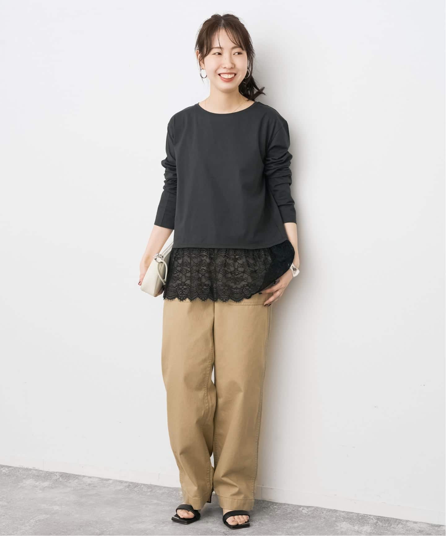Spick＆Span レースドッキングレイヤードプルオーバー レースドッキングレイヤードプルオーバー（Tシャツ／カットソー