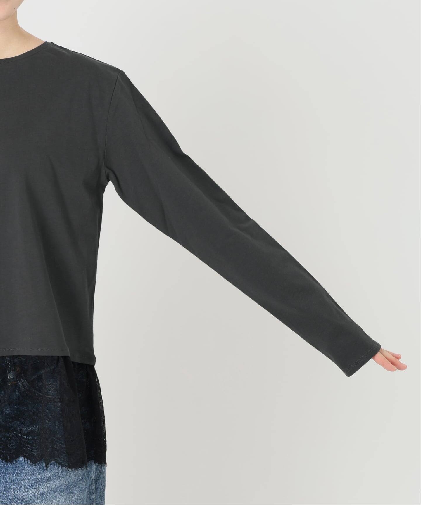 レースドッキングレイヤードプルオーバー（Tシャツ／カットソー