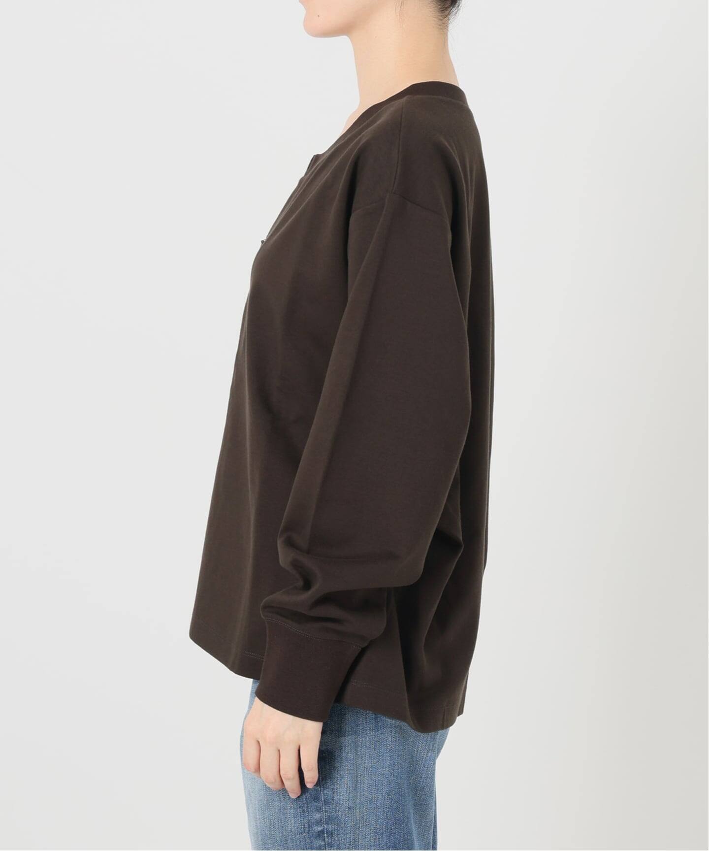 予約》スキッパーネックタックプルオーバー（Tシャツ／カットソー 