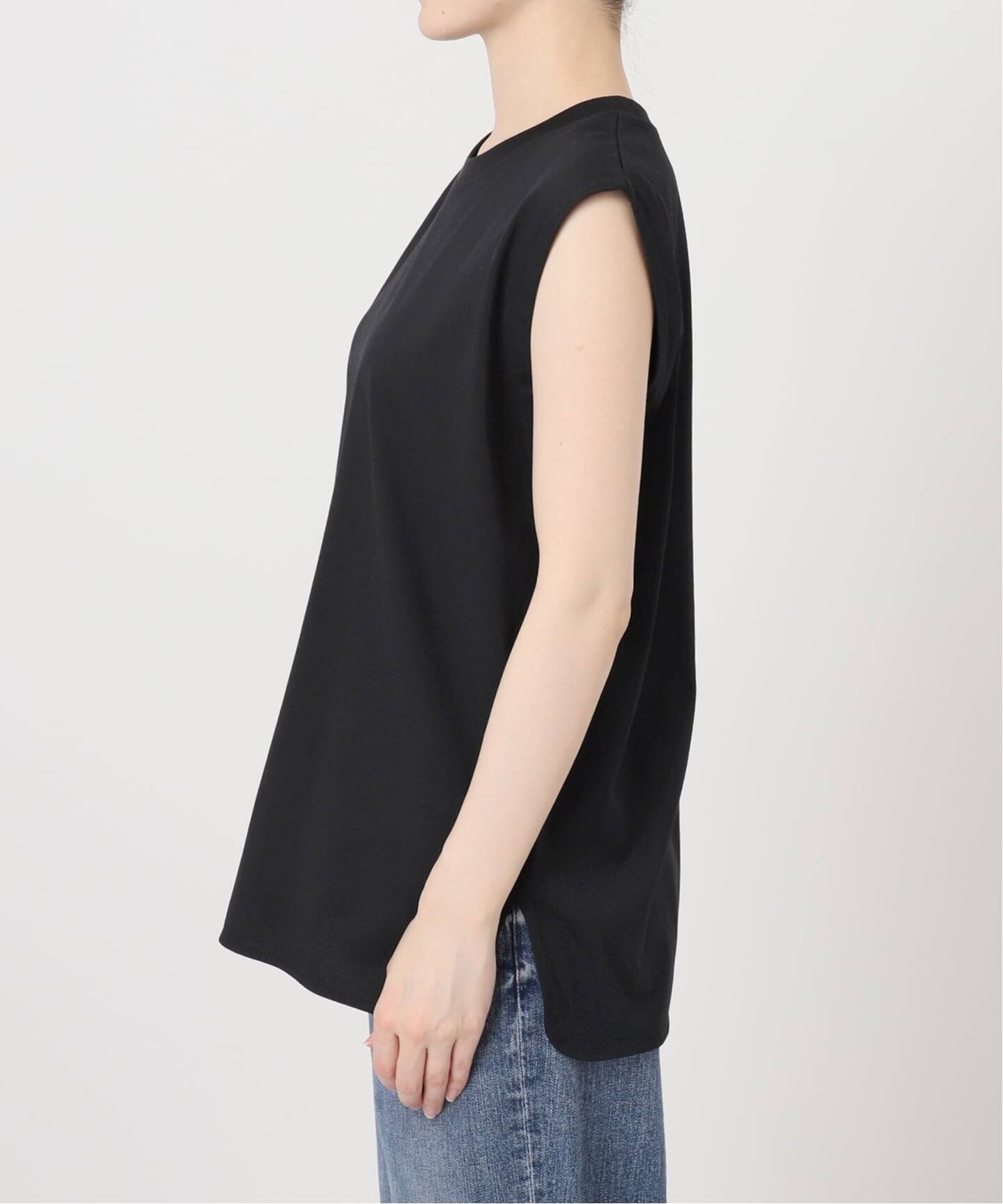 汗染み防止ファインコットンノースリTシャツ（Tシャツ／カットソー