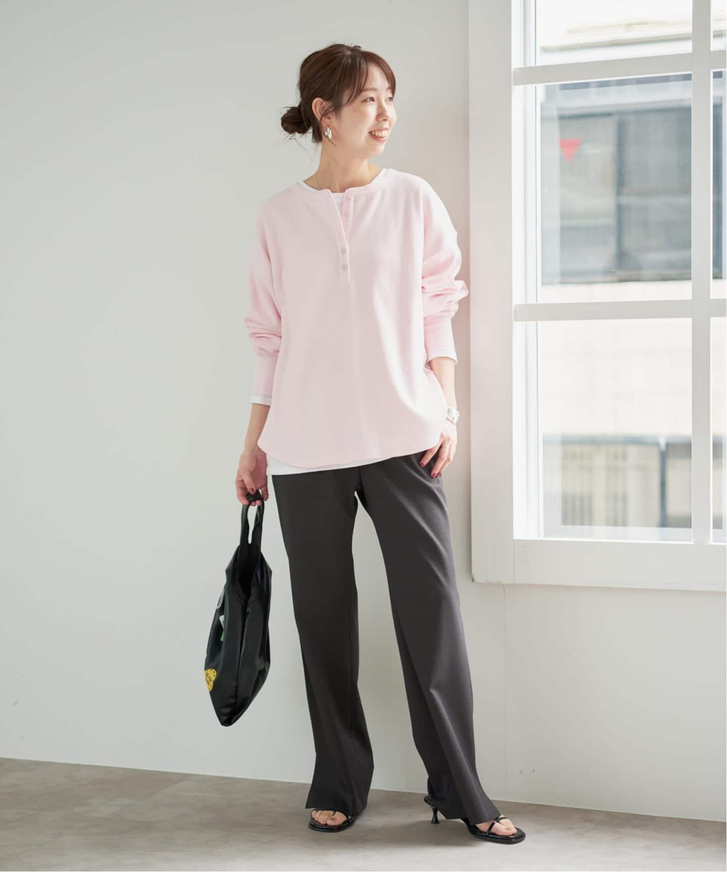新色有り / 追加》2枚SETヘンリーネックプルオーバー（Tシャツ
