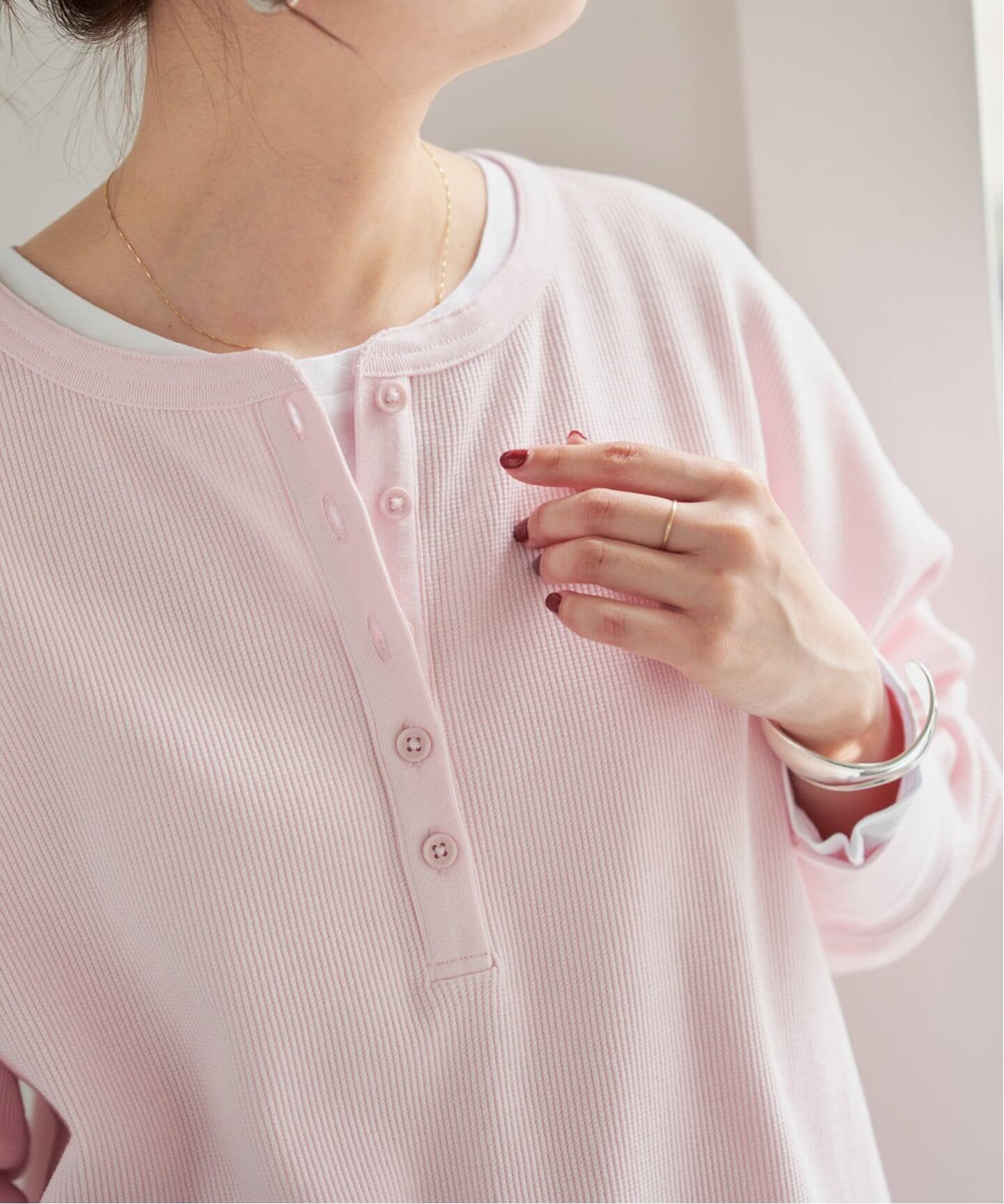 新色有り / 追加》2枚SETヘンリーネックプルオーバー（Tシャツ 